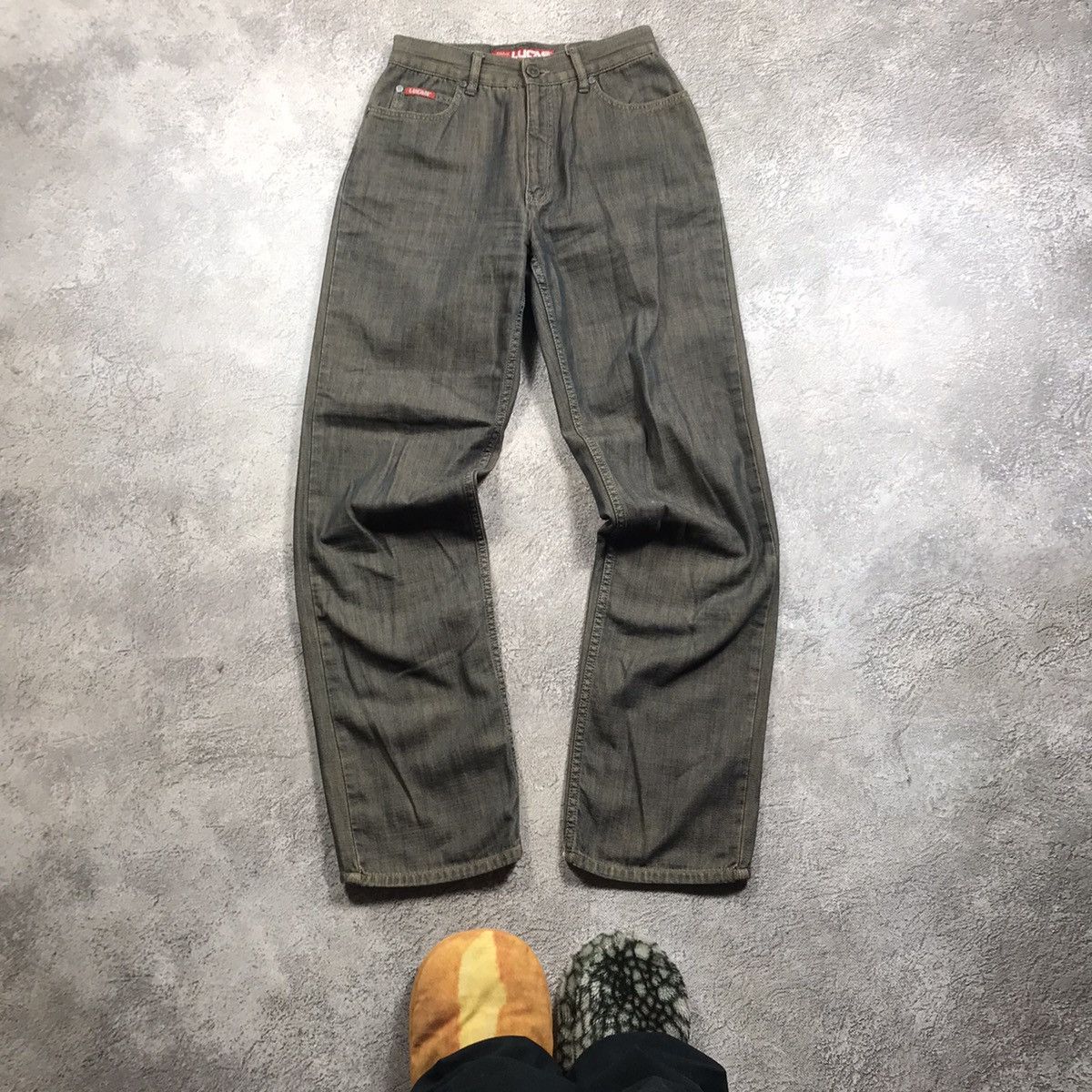 Vintage Vintage Y2K Baggy Distressed Flared Jeans Grunge Skate 29 Size 29" - 2 Thumbnail