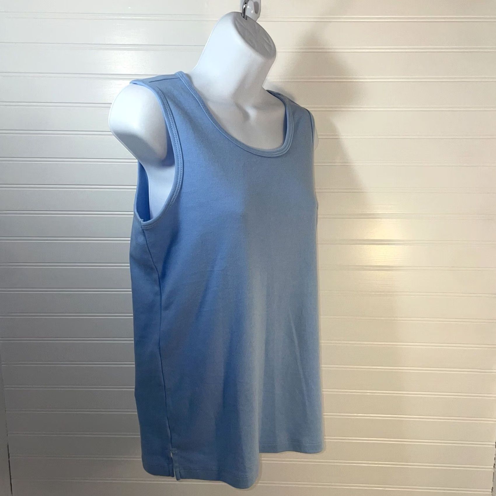 Vintage Hasting & Smith Tank Top Shirt Women Small Light Blue Round Neck Sleeveless Size S / US 4 / IT 40 - 6 Thumbnail