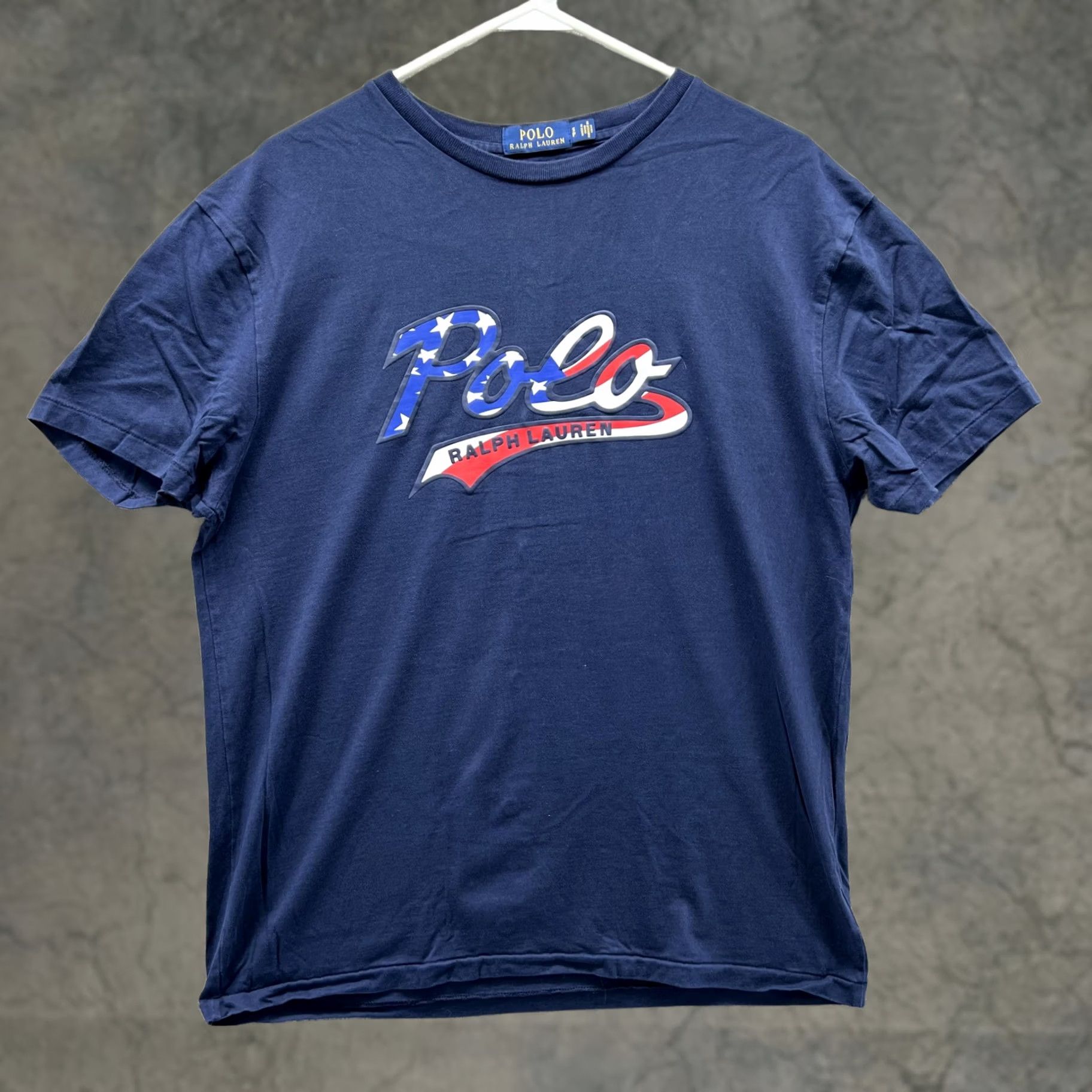 Polo Ralph Lauren Polo Ralph Lauren Shirt Mens S Blue Polo Logo Flag Graphic Tee Patriotic Size US S / EU 44-46 / 1 - 1 Thumbnail