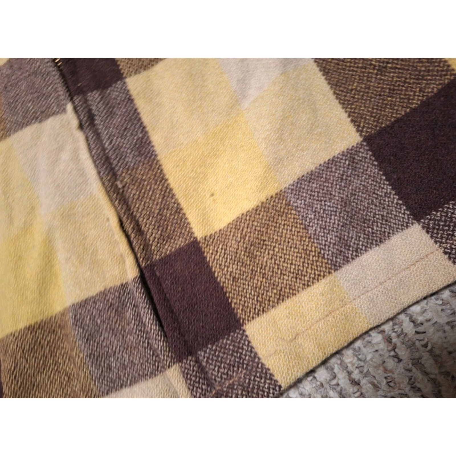 Vintage VINTAGE Buck Skein Joe Jacket Wool Full Zip Plaid S/M Unisex Adults Brown 40s/50s Mens Womens Size US S / EU 44-46 / 1 - 3 Thumbnail