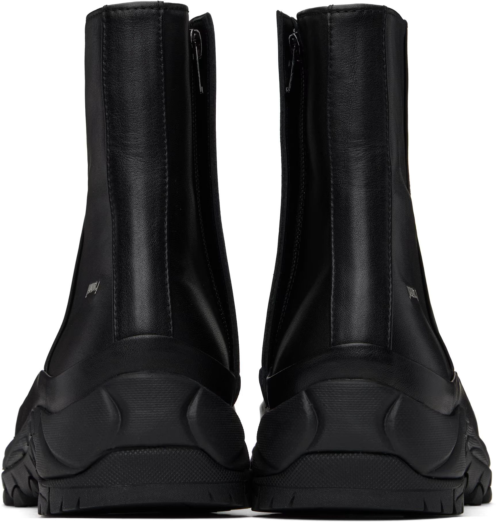 Juun.J Juun.J Black Vibram Ankle Boots Size US 9 / EU 42 - 3 Thumbnail