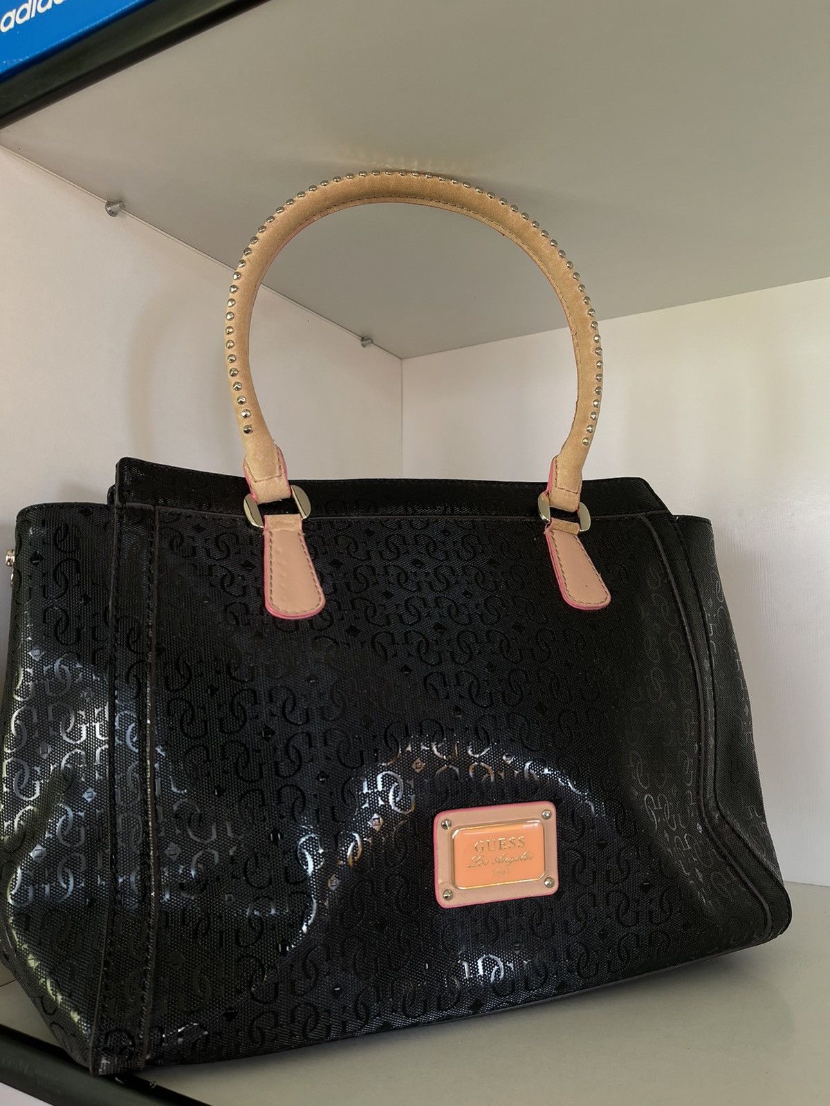 Guess × Vintage VINTAGE GUESS Y2K STYLE BLACK MONOGRAM BAG Size ONE SIZE - 3 Thumbnail