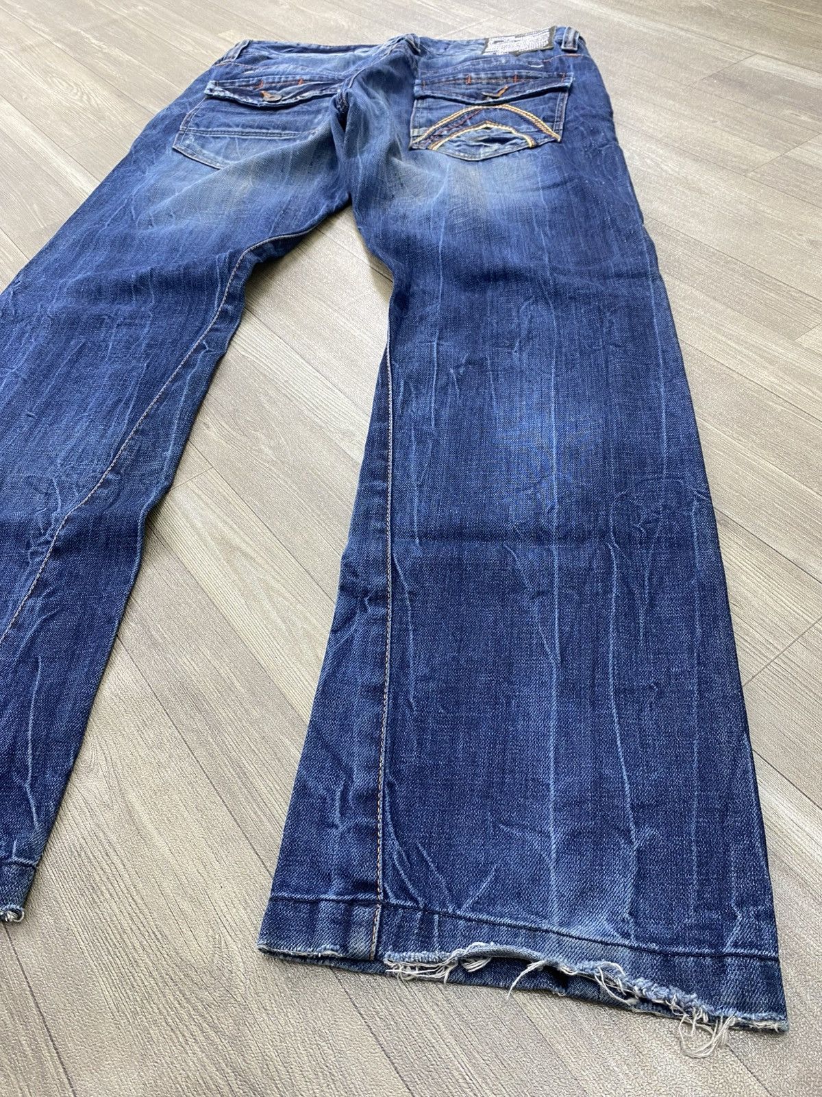 If Six Was Nine 2000s Buckaroo Distressed Faded Lgb Punk Style Baggy Jeans Size US 34 / EU 50 - 15 Thumbnail