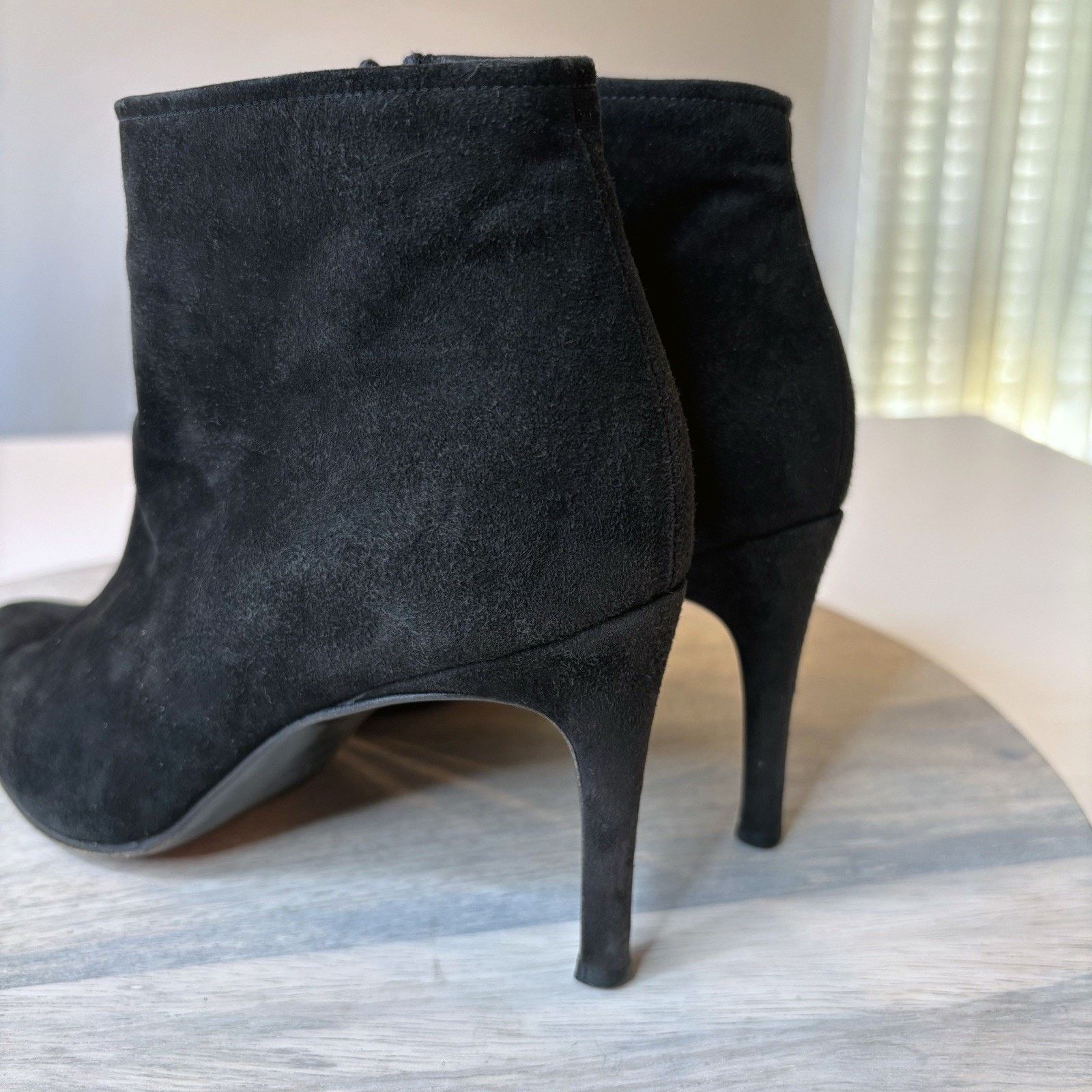 Saint Laurent Paris Yves Saint Laurent Zipped Black Suede Ankle Boots Size 7 M Size US 7 / IT 37 - 6 Thumbnail