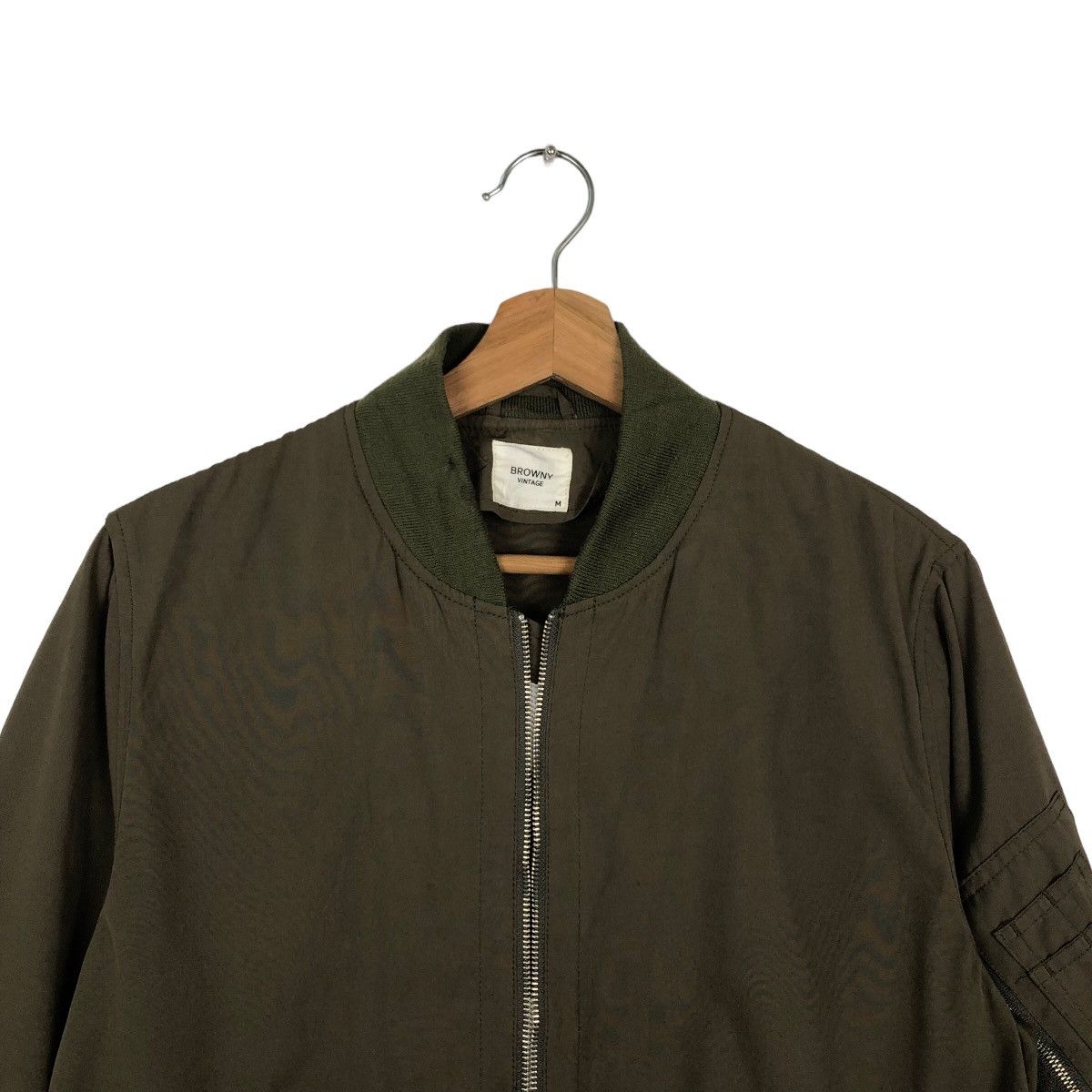 Japanese Brand VINTAGE BOMBER JACKET BROWNY JAPAN ISSEY MIYAKE Size US M / EU 48-50 / 2 - 2 Thumbnail