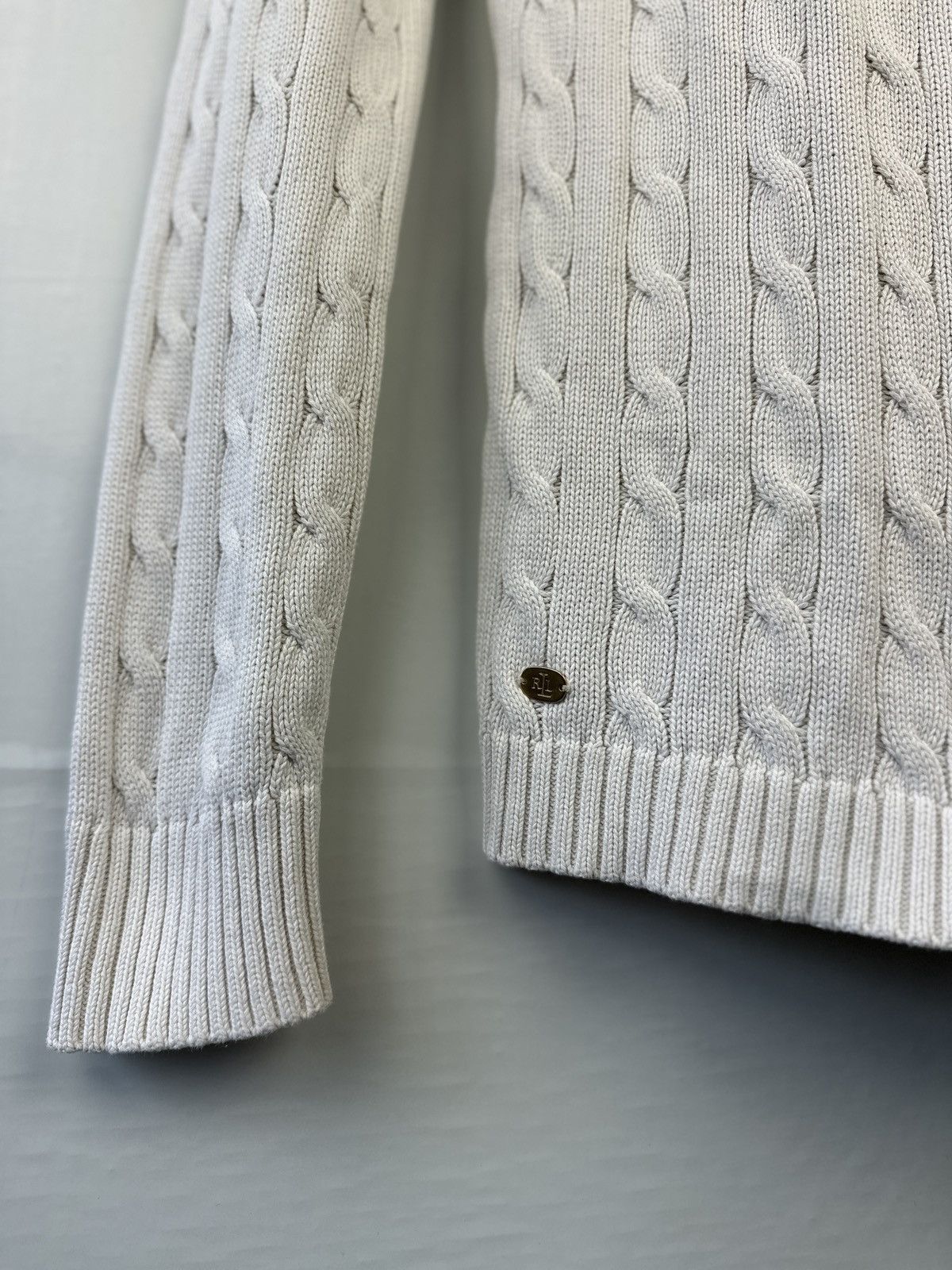 Polo Ralph Lauren × RRL Ralph Lauren Women’s Knitt Sweater Polo Ralph Lauren White Size: M Size M / US 6-8 / IT 42-44 - 3 Thumbnail