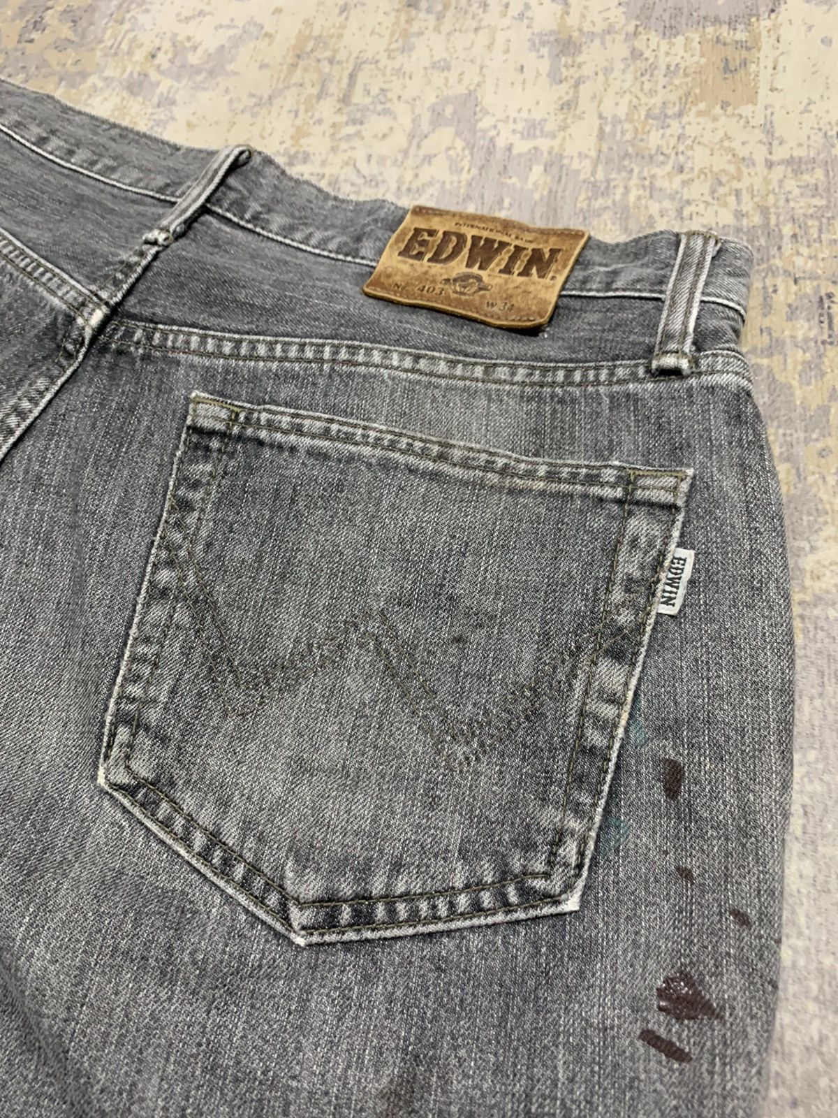 Japanese Brand Edwin Paint Splash Undercover Style Jean 34x28 Size US 34 / EU 50 - 14 Thumbnail