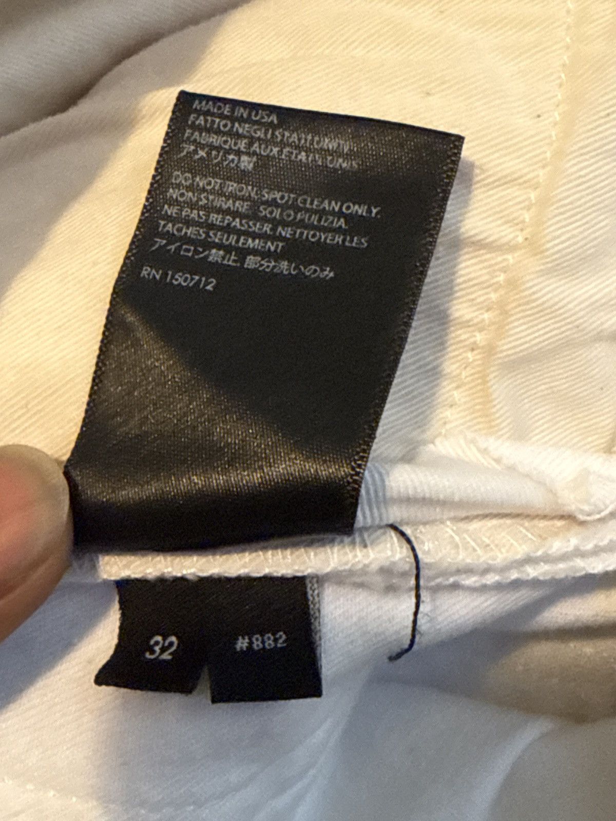 Amiri White MX1 Size US 32 / EU 48 - 4 Thumbnail