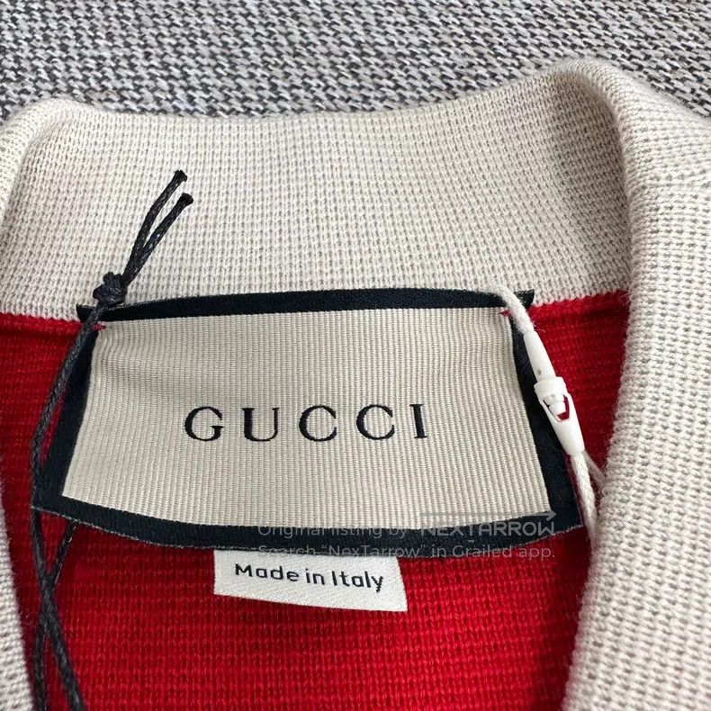 Gucci Gucci Red woollen knitted A-shaped short-sleeved dress Size S / US 4 / IT 40 - 3 Thumbnail