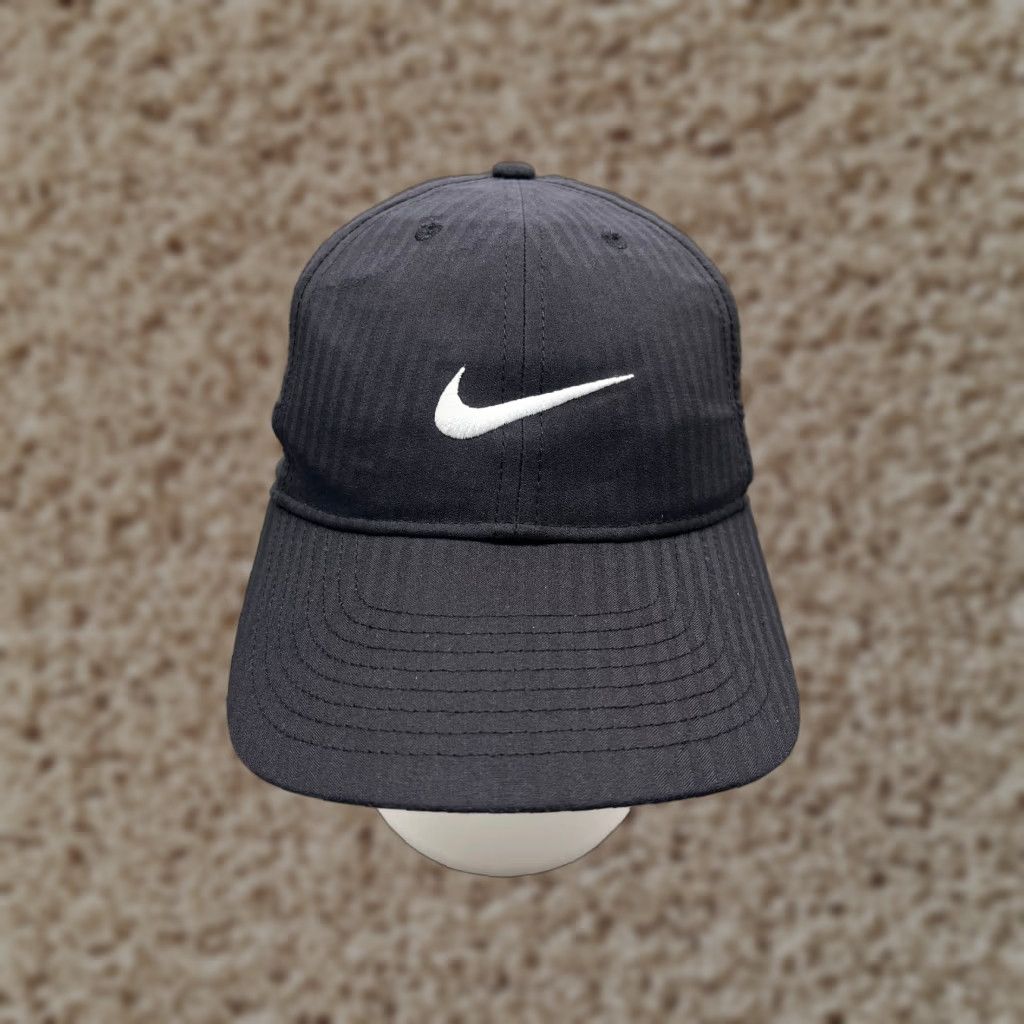 Nike Nike Hat Cap Adjustable One Size Adult Black 100% Polyester Swoosh Logo Baseball Cap Legacy91 Dri-Fit Mens Size ONE SIZE - 1 Thumbnail