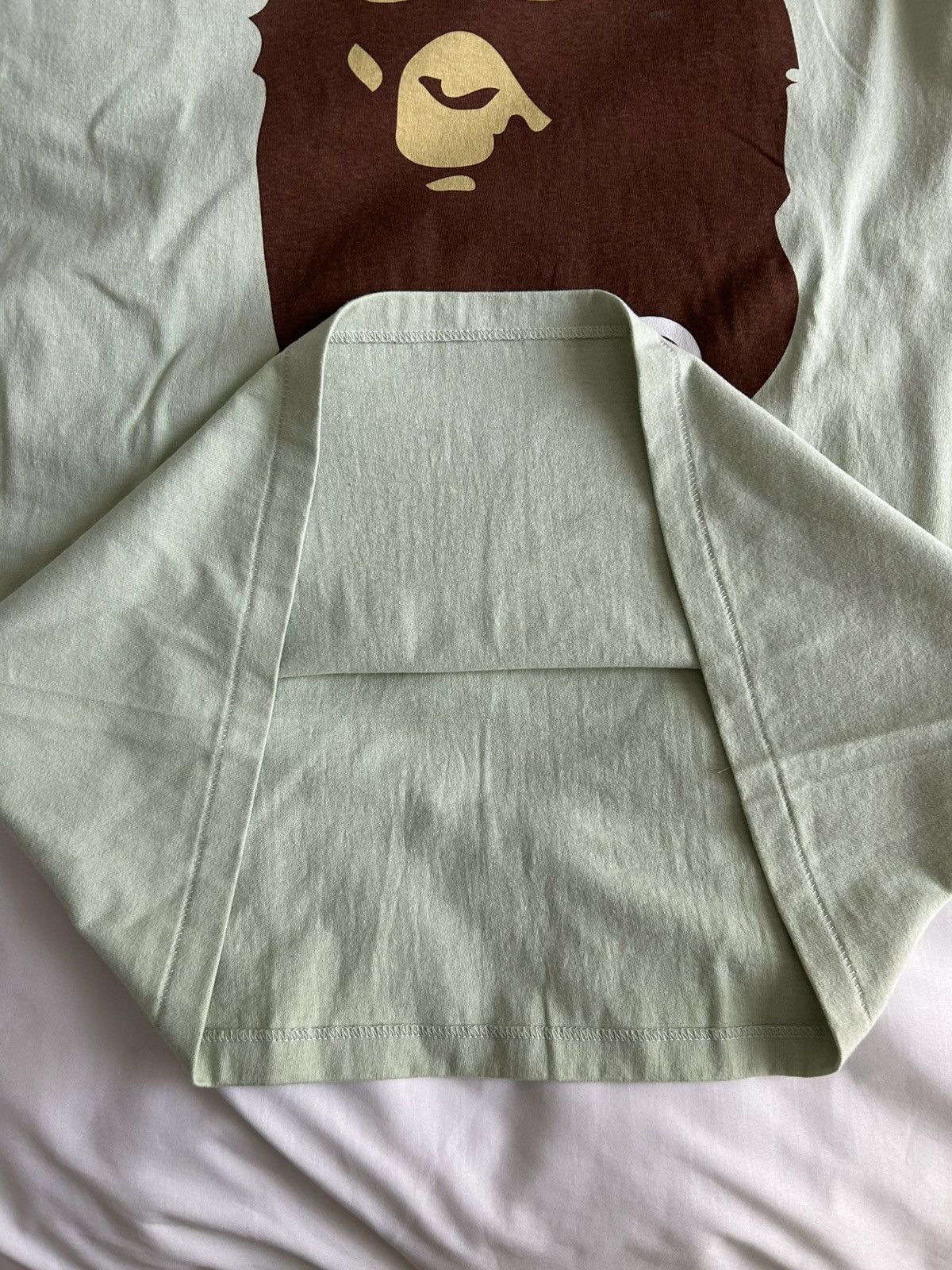 Bape Bape Big Ape Head Tee Green Single Stitch Japan Size US XL / EU 56 / 4 - 5 Thumbnail