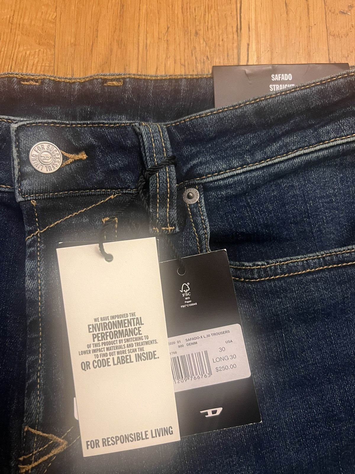 Diesel Diesel Safado Jeans 30x30 NWT Size US 30 / EU 46 - 2 Thumbnail