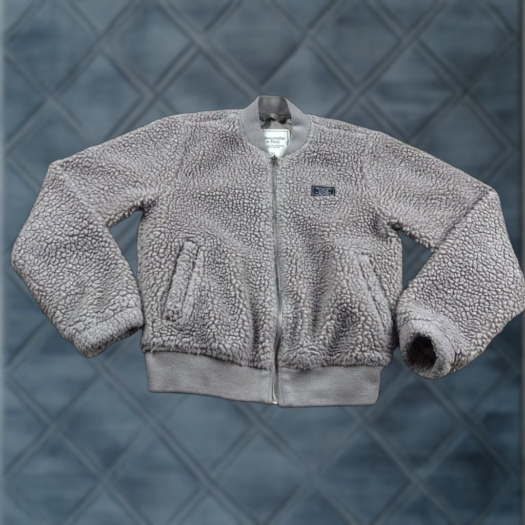 Abercrombie & Fitch VINTAGE Abercrombie & Fitch Fleece Jacket XS Womens Purple Lined Full Zip Long Sleeve Size XS / US 0-2 / IT 36-38 - 1 Thumbnail
