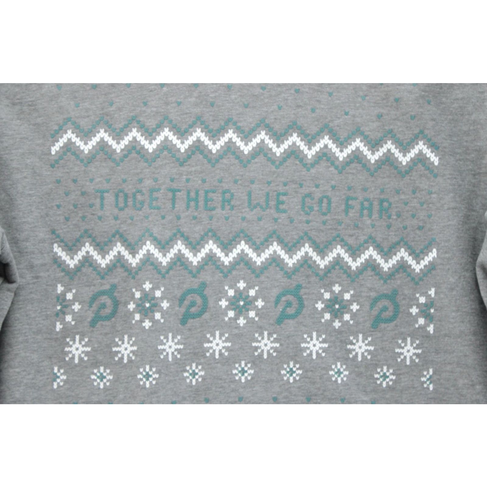 Vintage PELOTON Sweatshirt Women Large Gray Holiday Oversized Athleisure Pullover Crew Neck Logo Graphic Print Casual Sportswear Christmas 90s Theme Womens Size L / US 10 / IT 46 - 2 Thumbnail
