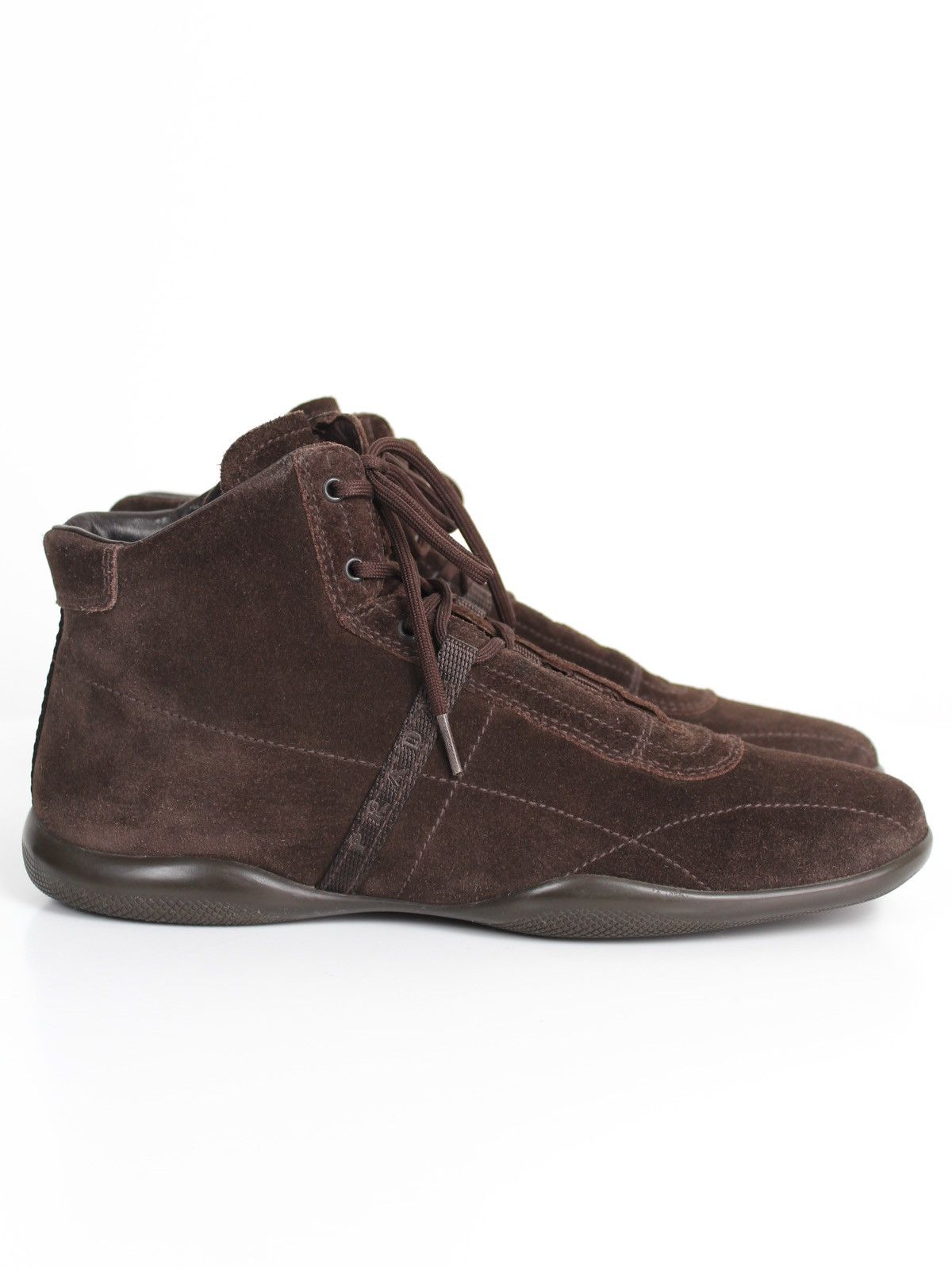 Prada Prada Sport Linea Rossa 00s Brown Suede Sneakers Size US 8 / IT 38 - 5 Thumbnail