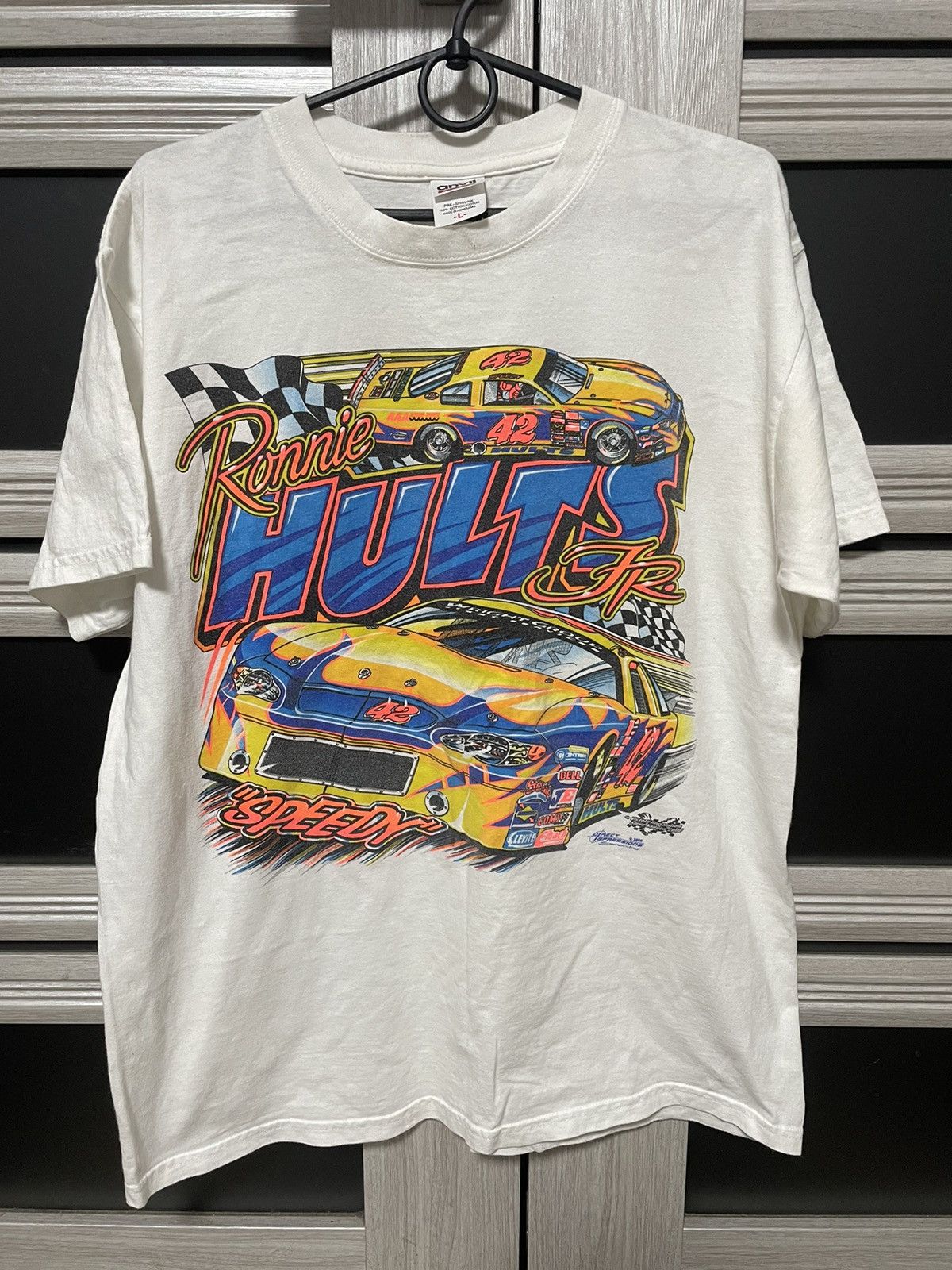 Vintage Vintage 2006 NASCAR Ronnie Hults Jr Speedy Graphic Tee Size US L / EU 52-54 / 3 - 1 Thumbnail