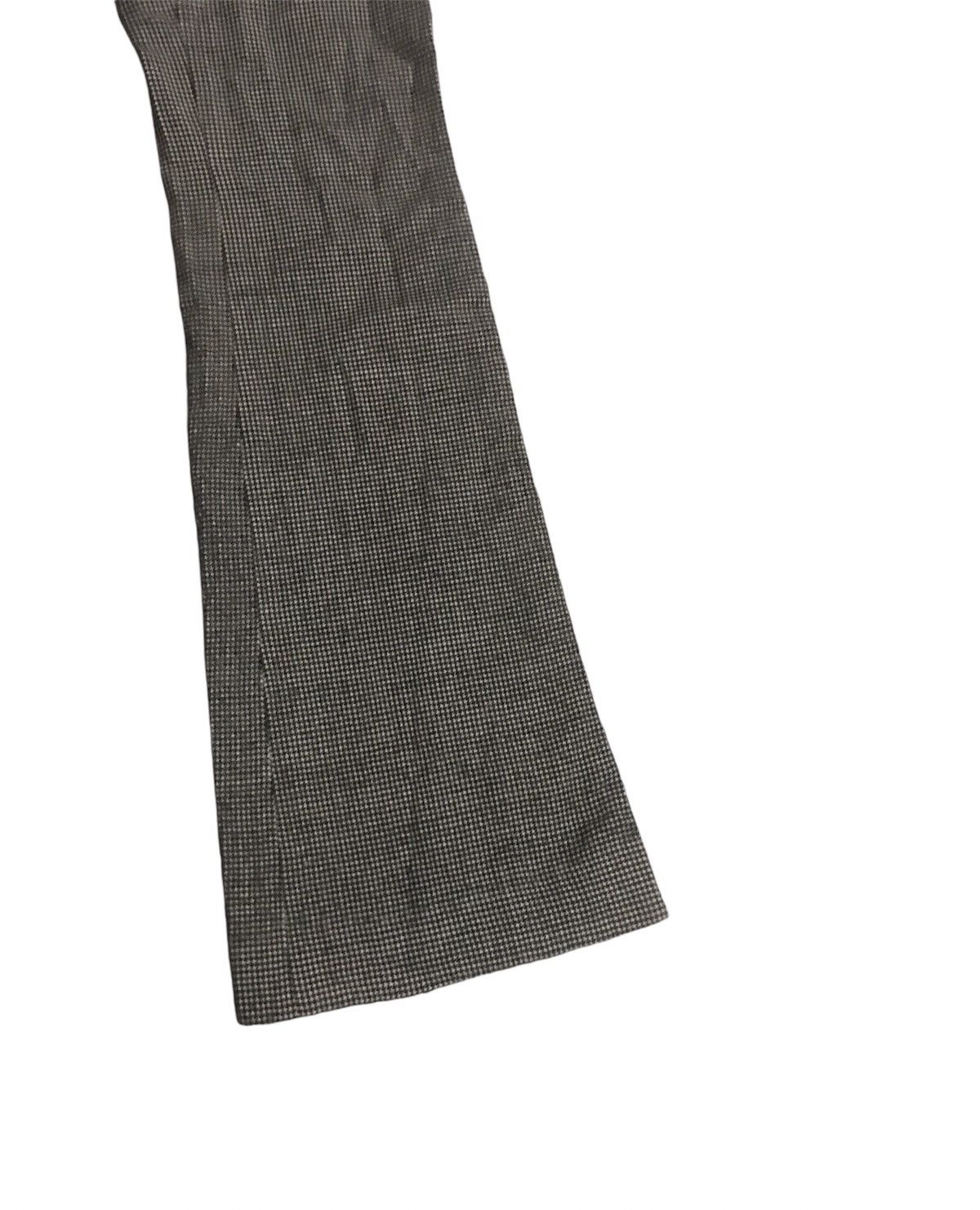 Dolce & Gabbana × Vintage Vintage D&G Wool Leather Waist Flared Women Pant Size 29" - 5 Thumbnail