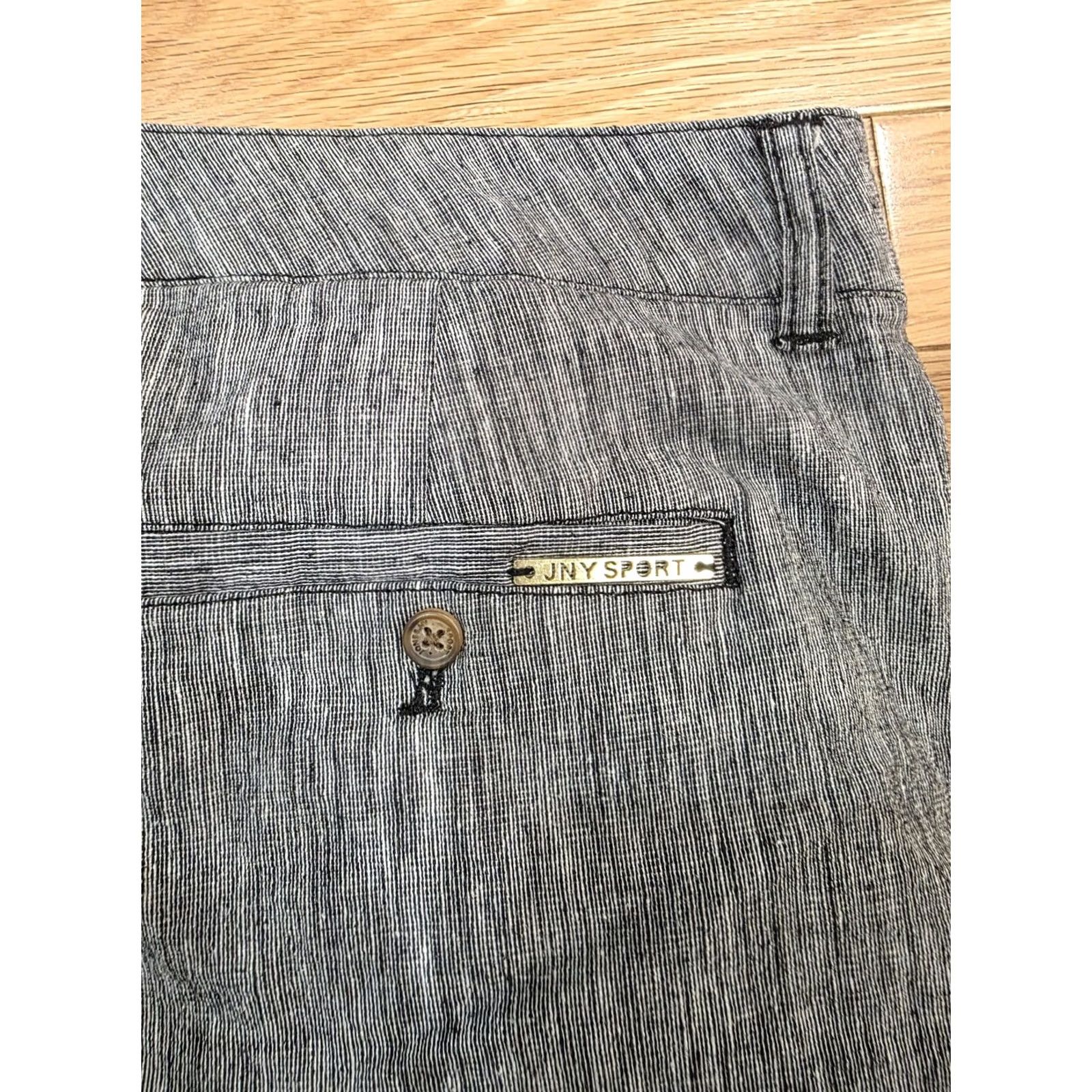 Jones New York Jones New York Women's Bermuda Shorts Black White Stripe Checked Pocket 11in Inseam Size 10 Regular Multicolor Cotton Nylon Spandex Size 24" / US 00 / IT 34 - 3 Thumbnail
