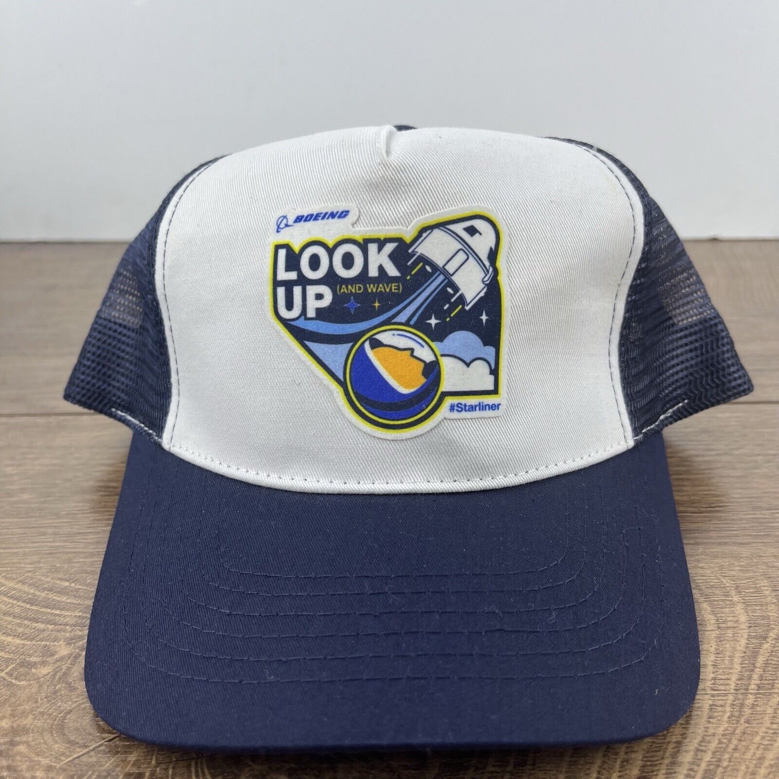 Other Look Up Hat Boeing Snapback Hat Blue Adjustable Hat Blue Adu Size ONE SIZE - 3 Thumbnail