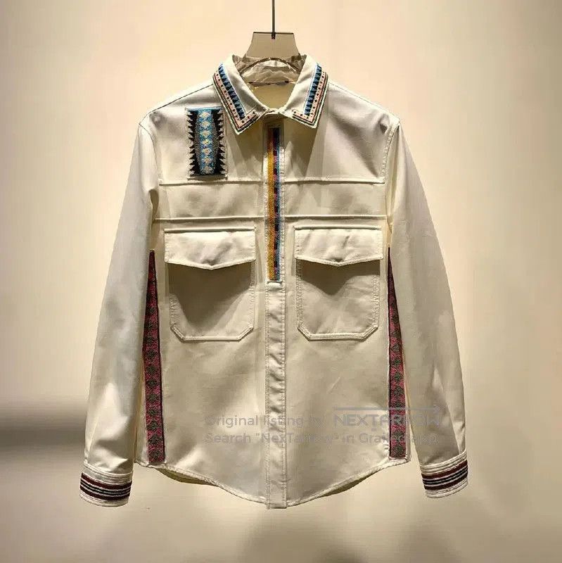 Valentino Valentino Beige Cotton Long Sleeve Shirt . Size US M / EU 48-50 / 2 - 1 Thumbnail