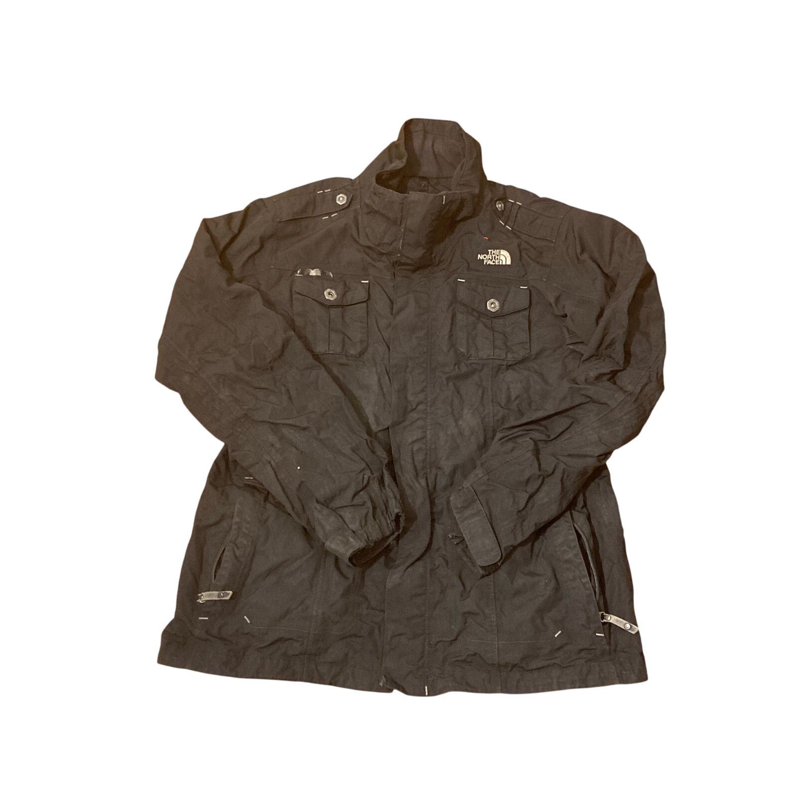 The North Face Vtg The NorthFace Womens XL Black Jacket Rain Shell Ski Coat Size XL / US 12-14 / IT 48-50 - 1 Thumbnail
