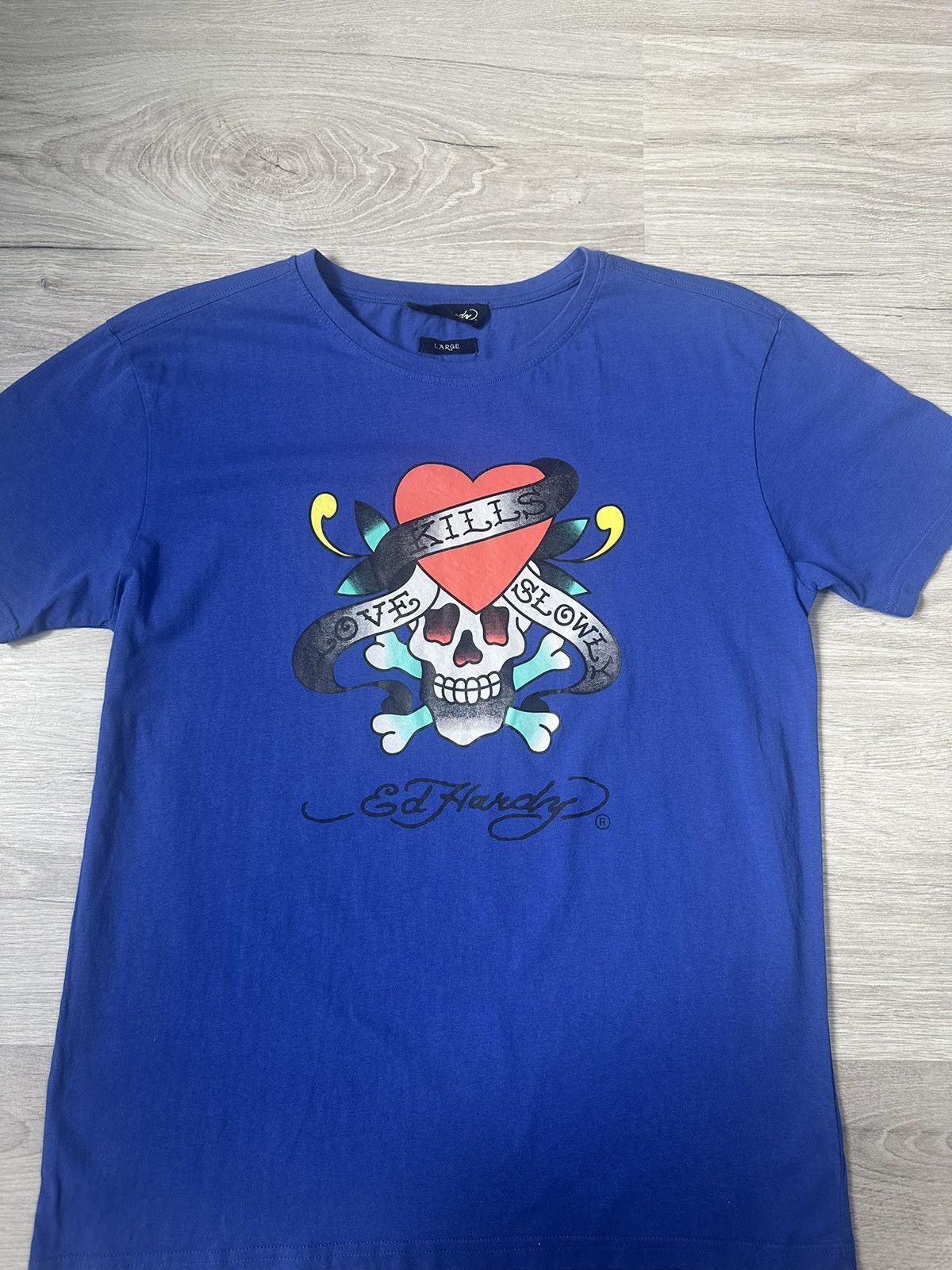 Ed Hardy × Japanese Brand Men’s T-Shirt Ed Hardy Y2K Big Logo Size US M / EU 48-50 / 2 - 5 Thumbnail