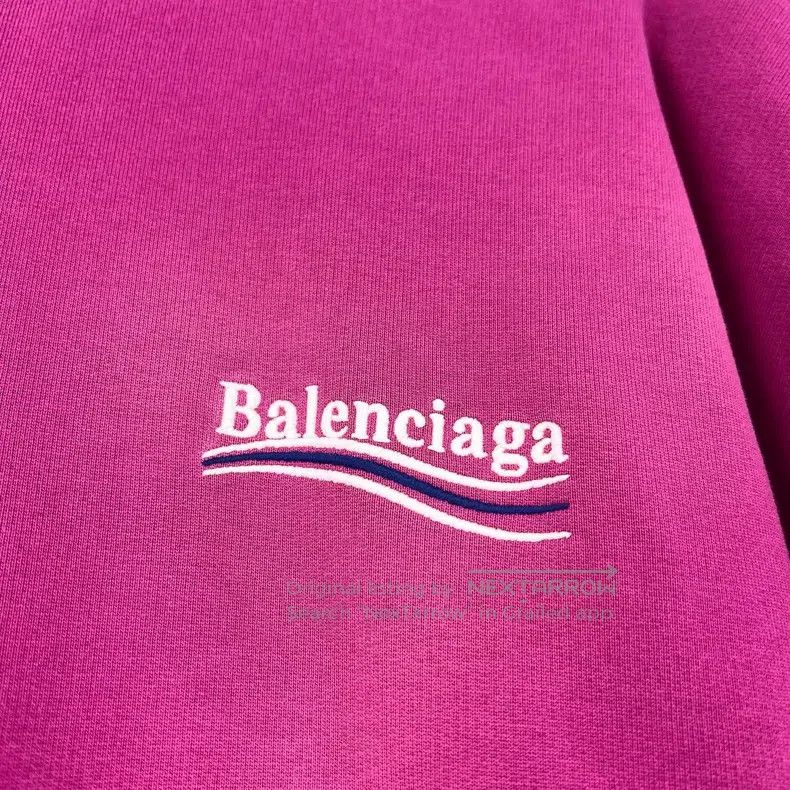Balenciaga Balenciaga Fuchsia Logo Coke Embroidered Hoodie Size US XXS / EU 40 - 6 Thumbnail