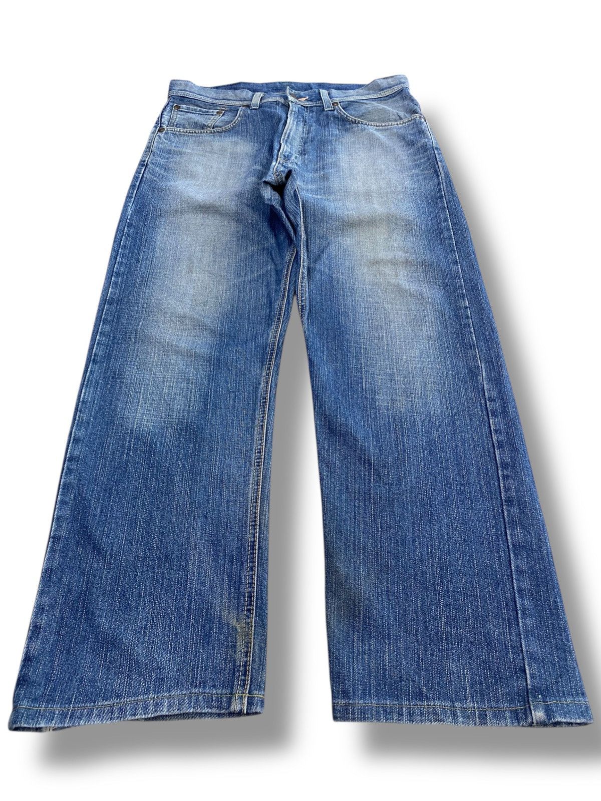 Edwin Edwin Blue Faded Wash Style Loose Jeans Size US 36 / EU 52 - 1 Thumbnail