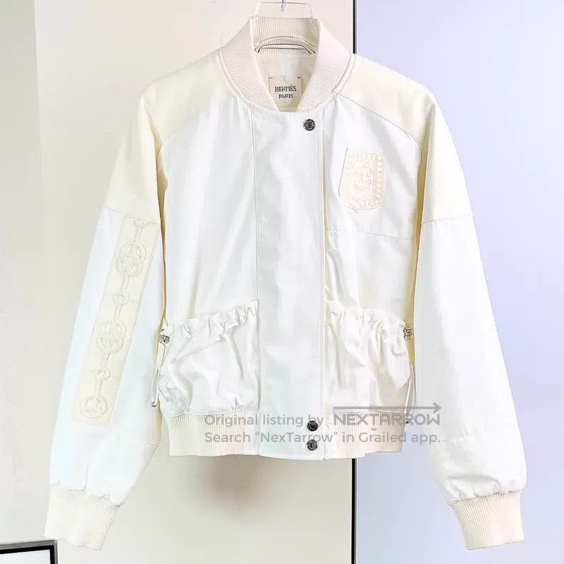 Hermes Hermes Patchwork Embroidered Flight Jacket Size XS / US 0-2 / IT 36-38 - 4 Thumbnail