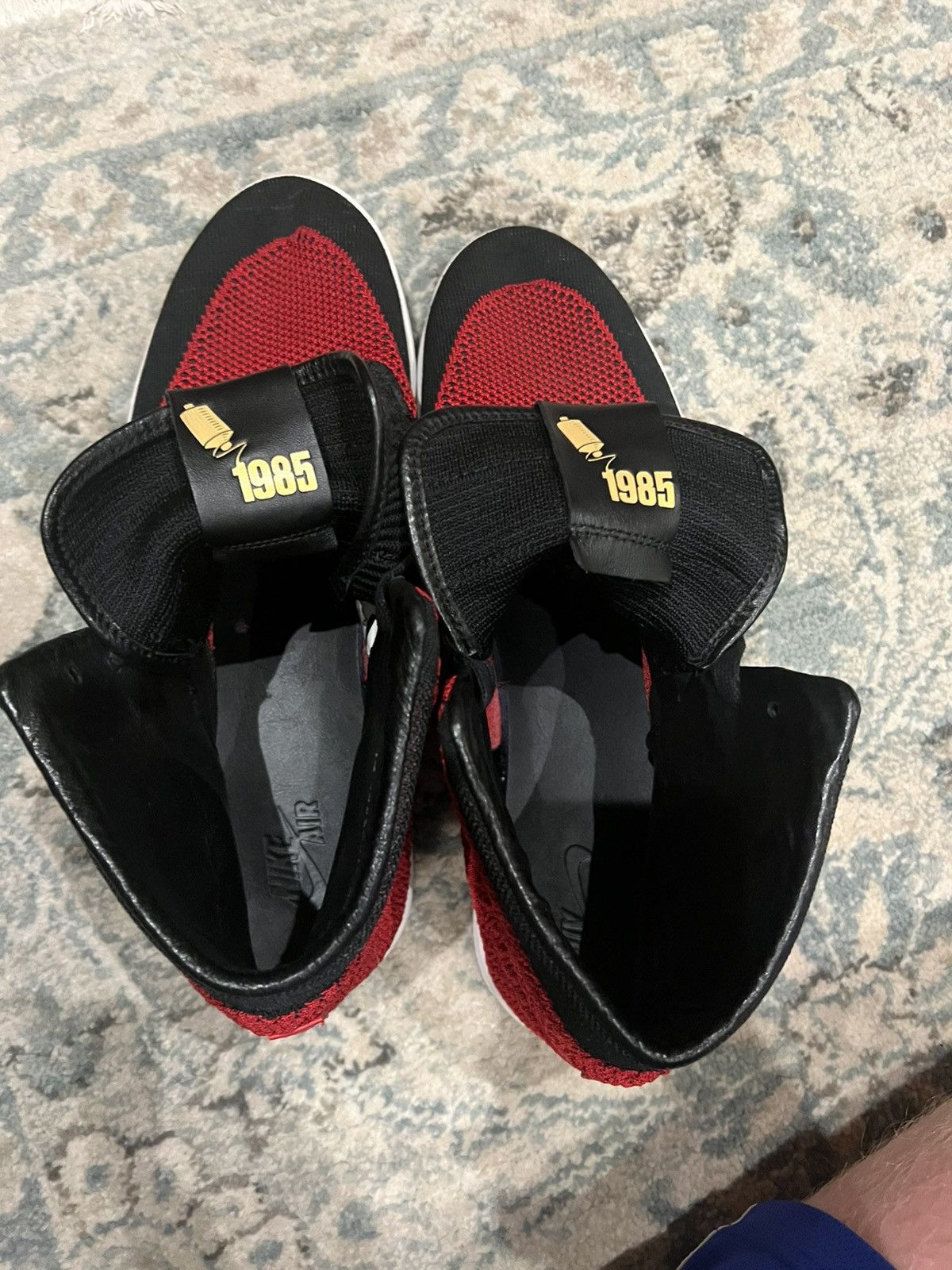 Jordan Brand × Nike Air Jordan 1 retro high oh flyknit bred CLEAN Size US 14 / EU 47 - 6 Thumbnail