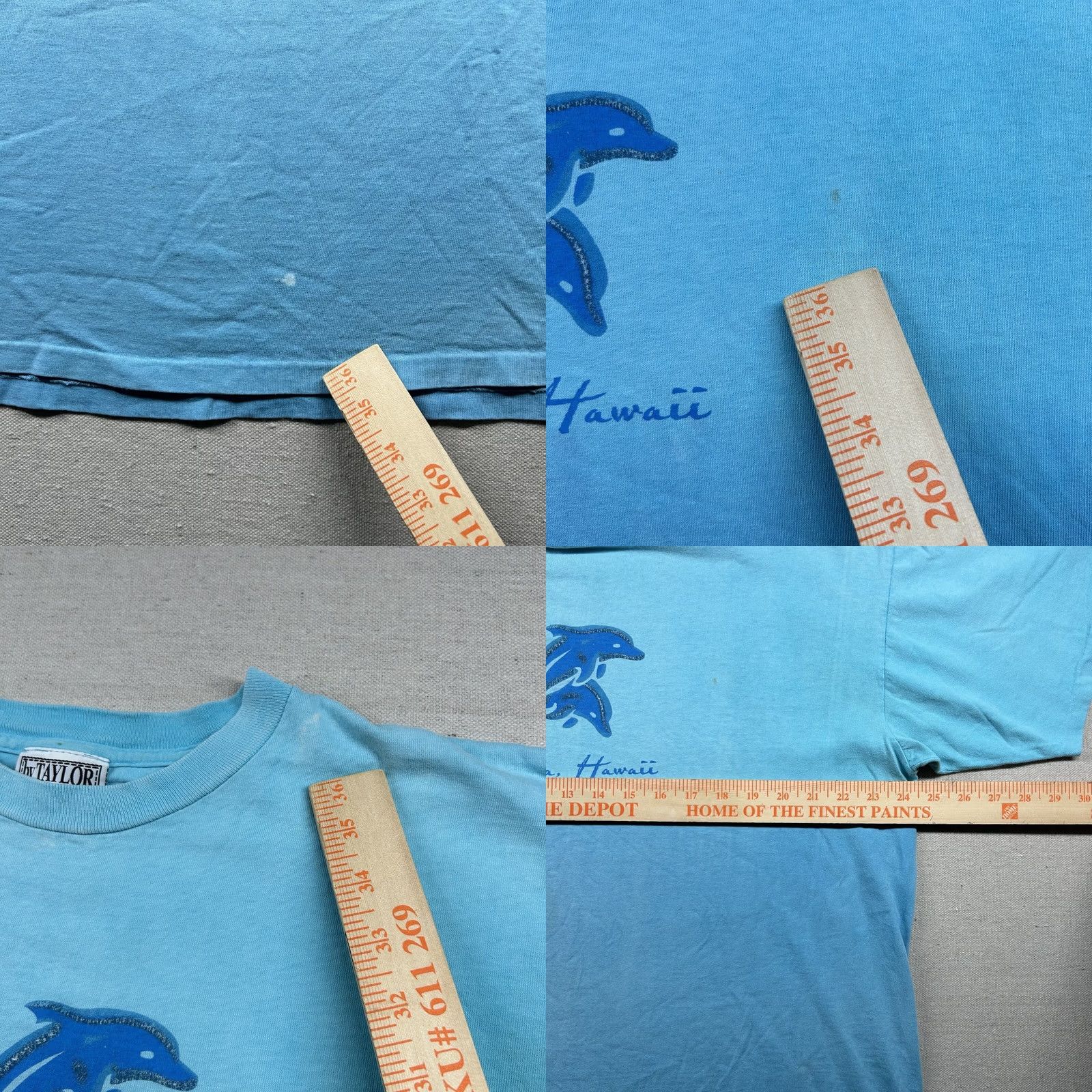 Vintage VINTAGE Hawaii Shirt Mens XL Waikoloa Dolphins Nature Beachy Faded Blue USA Shirt Mens XL Blue Dolphins Hawaii 80s 90s Beach Womens Mens Size US XL / EU 56 / 4 - 8 Thumbnail