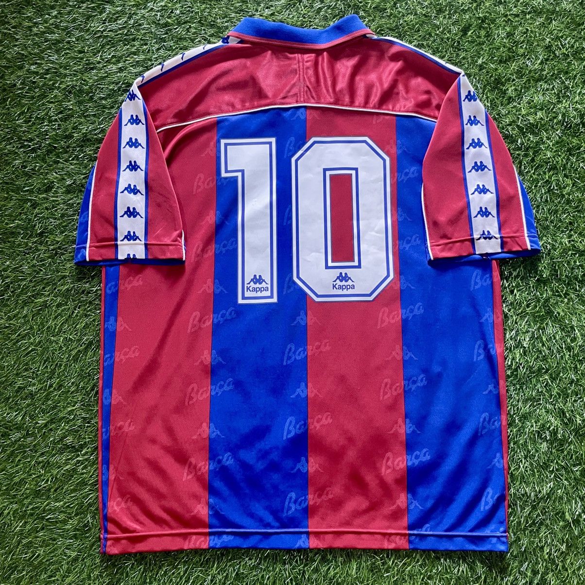 Kappa Kappa Barcelona Home 1995-96 Romario #10 Soccer Jersey Size US XL / EU 56 / 4 - 6 Thumbnail