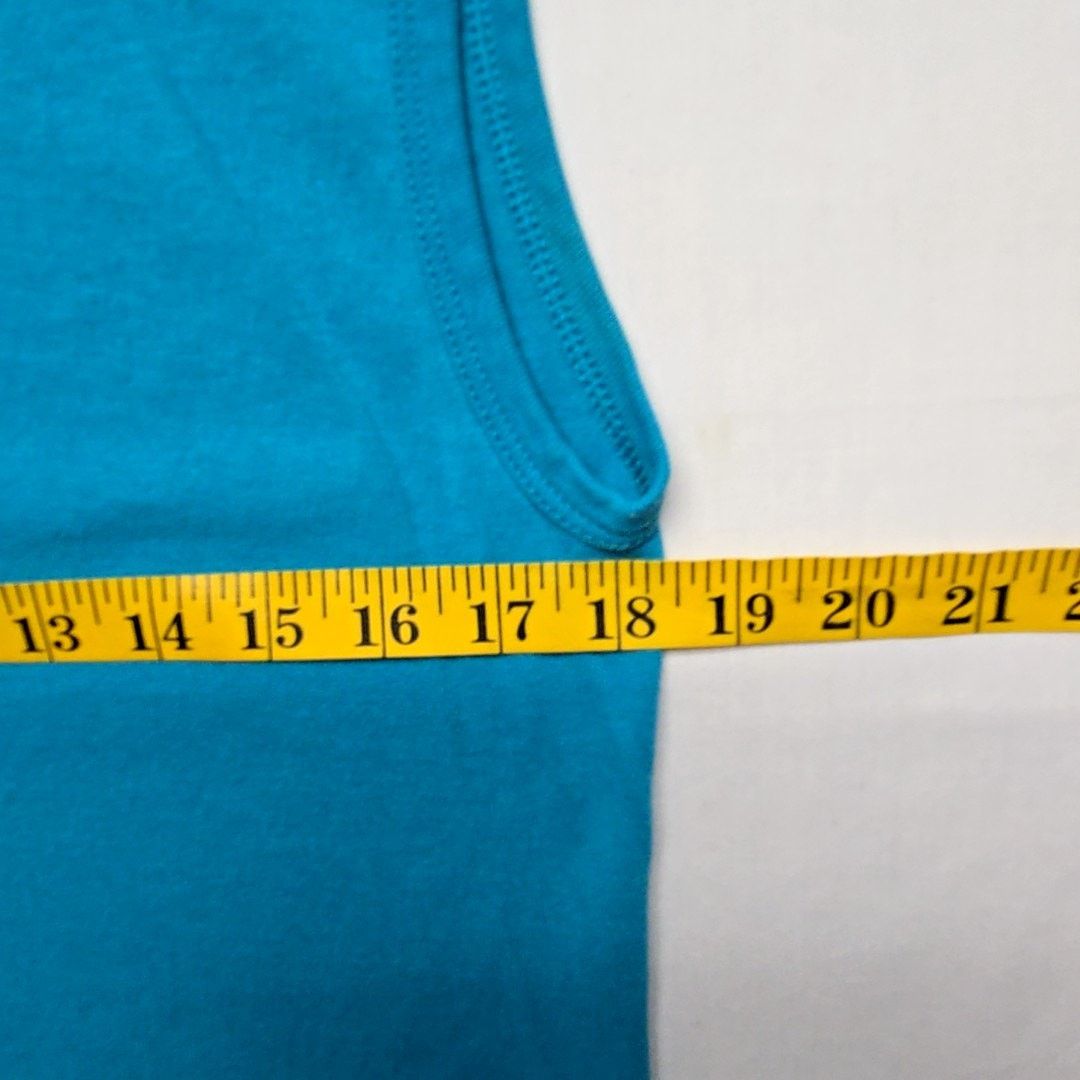 Vintage Vintage Blank Tank Top Blue Sleeveless L Sleeveless Tee Size US L / EU 52-54 / 3 - 5 Thumbnail