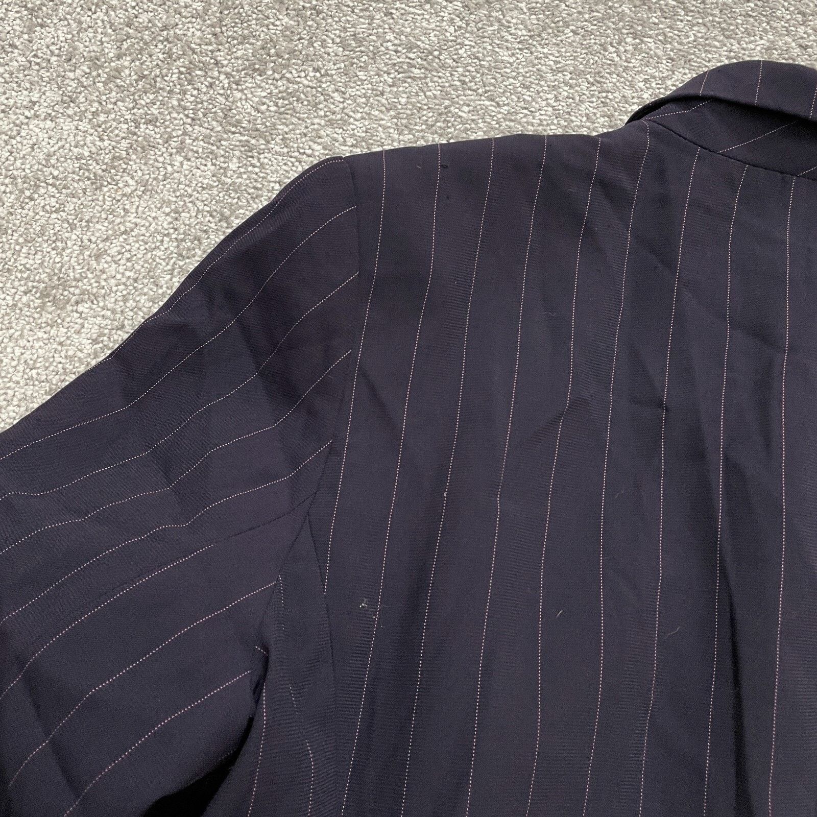 Bob Mackie Bob Mackie Blazer Mini Skirt Suit Set Womens 16 Purple Strip Size 34" / US 12 / IT 48 - 11 Thumbnail