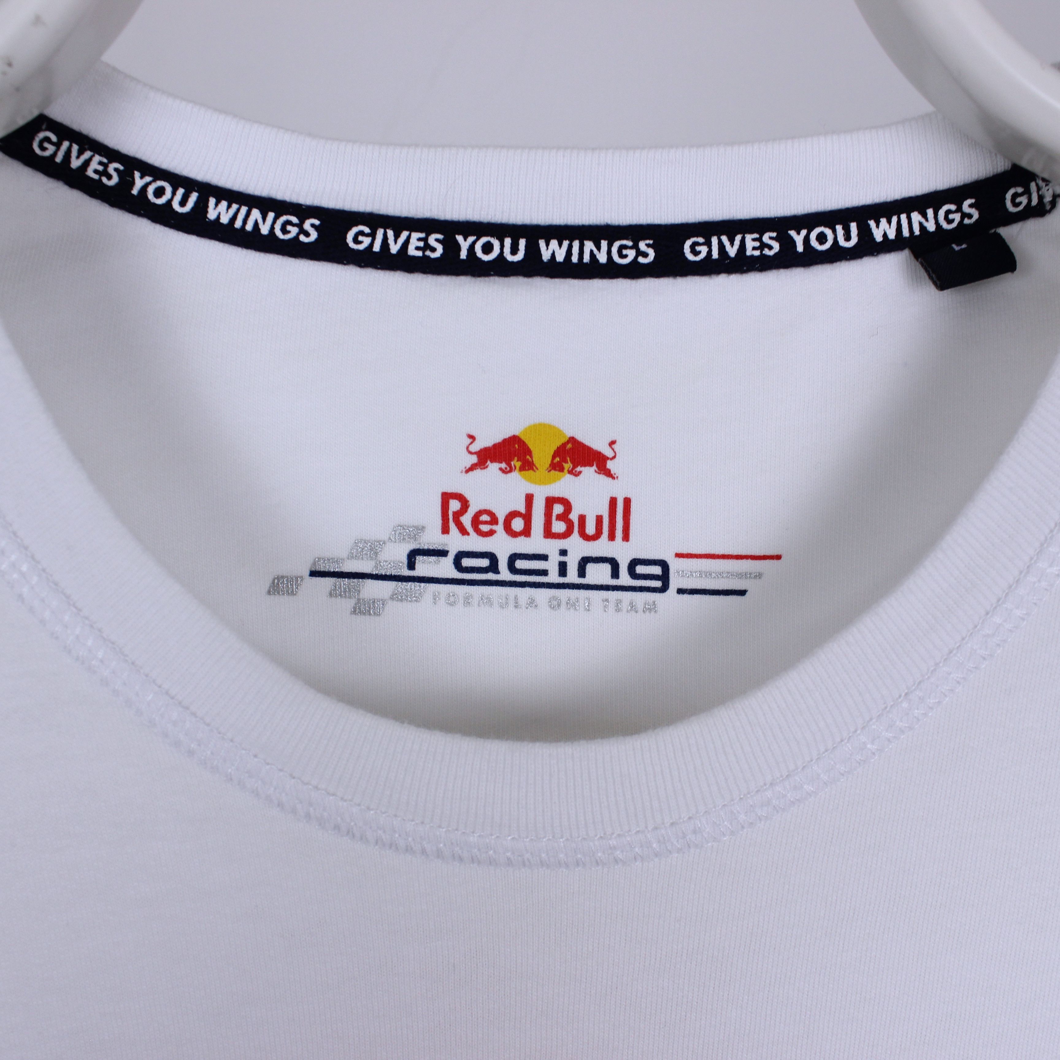 Red Bull Red Bull t shirt men big logo race racing Tee white L Size US L / EU 52-54 / 3 - 7 Thumbnail