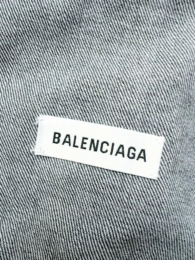 Balenciaga Balenciaga Grey-Black 36 Size Back Relief Letter Logo Long Size XS / US 0-2 / IT 36-38 - 3 Thumbnail