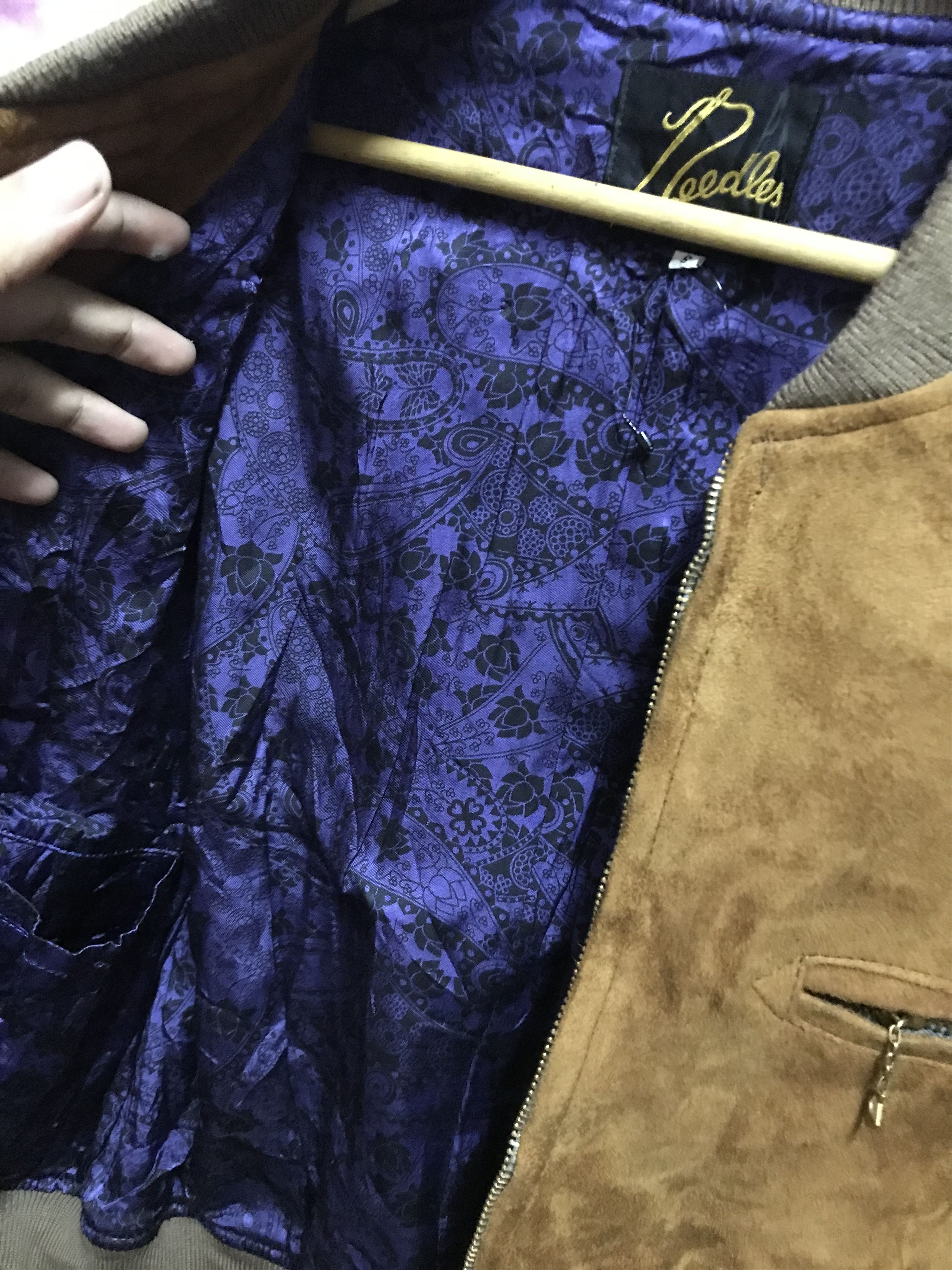 Needles Grail🔥Vintage 80s Needles Suede Leather Jacket Size US S / EU 44-46 / 1 - 5 Thumbnail
