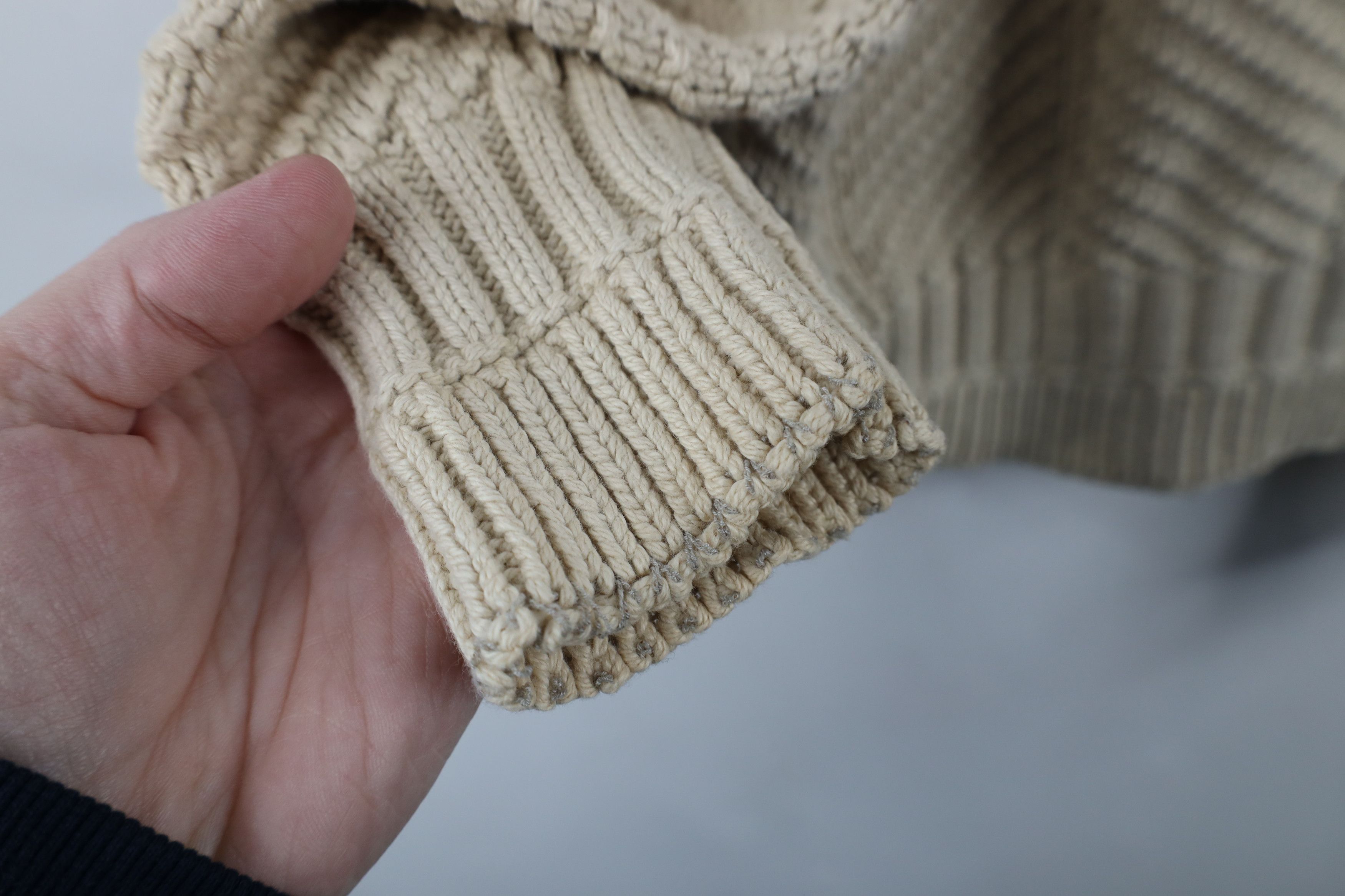 Vintage Vintage 90s Streetwear Textured Knit Crewneck Sweater Size L / US 10 / IT 46 - 5 Thumbnail