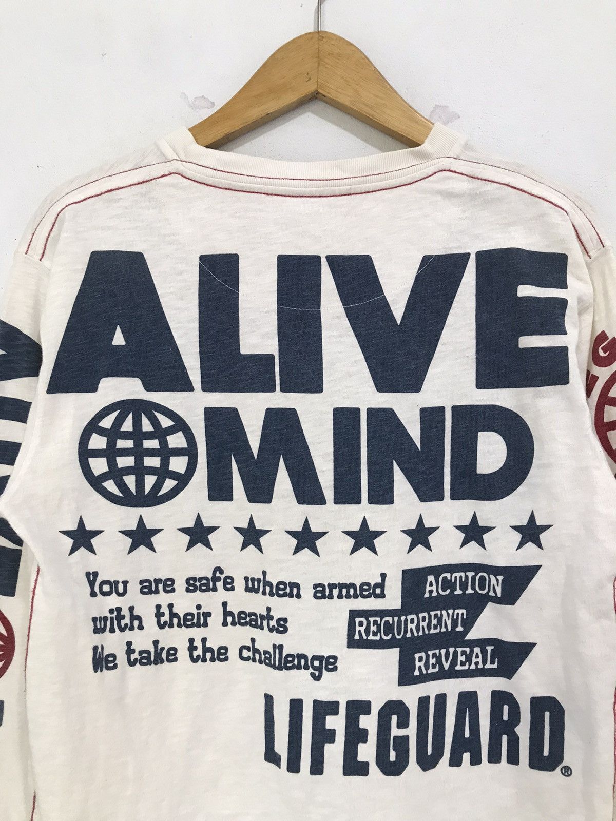 Hysteric Glamour Japanese Alive mind Long Sleeve poem surf style Size US M / EU 48-50 / 2 - 5 Thumbnail