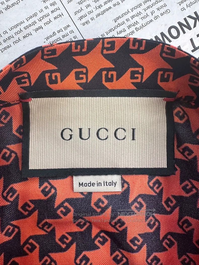 Gucci Gucci Double G mulberry silk thousand bird check sleeveles Size S / US 4 / IT 40 - 8 Thumbnail