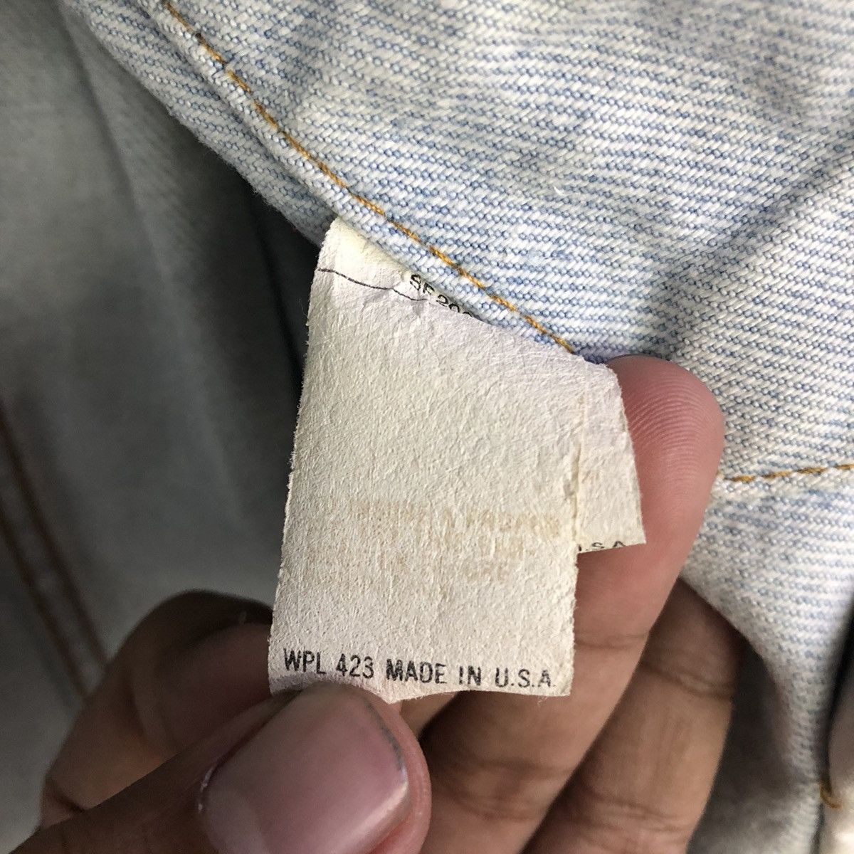 Levi's × Vintage Vintage Levis Light Wash Denim Trucker Jacket Size US S / EU 44-46 / 1 - 14 Thumbnail