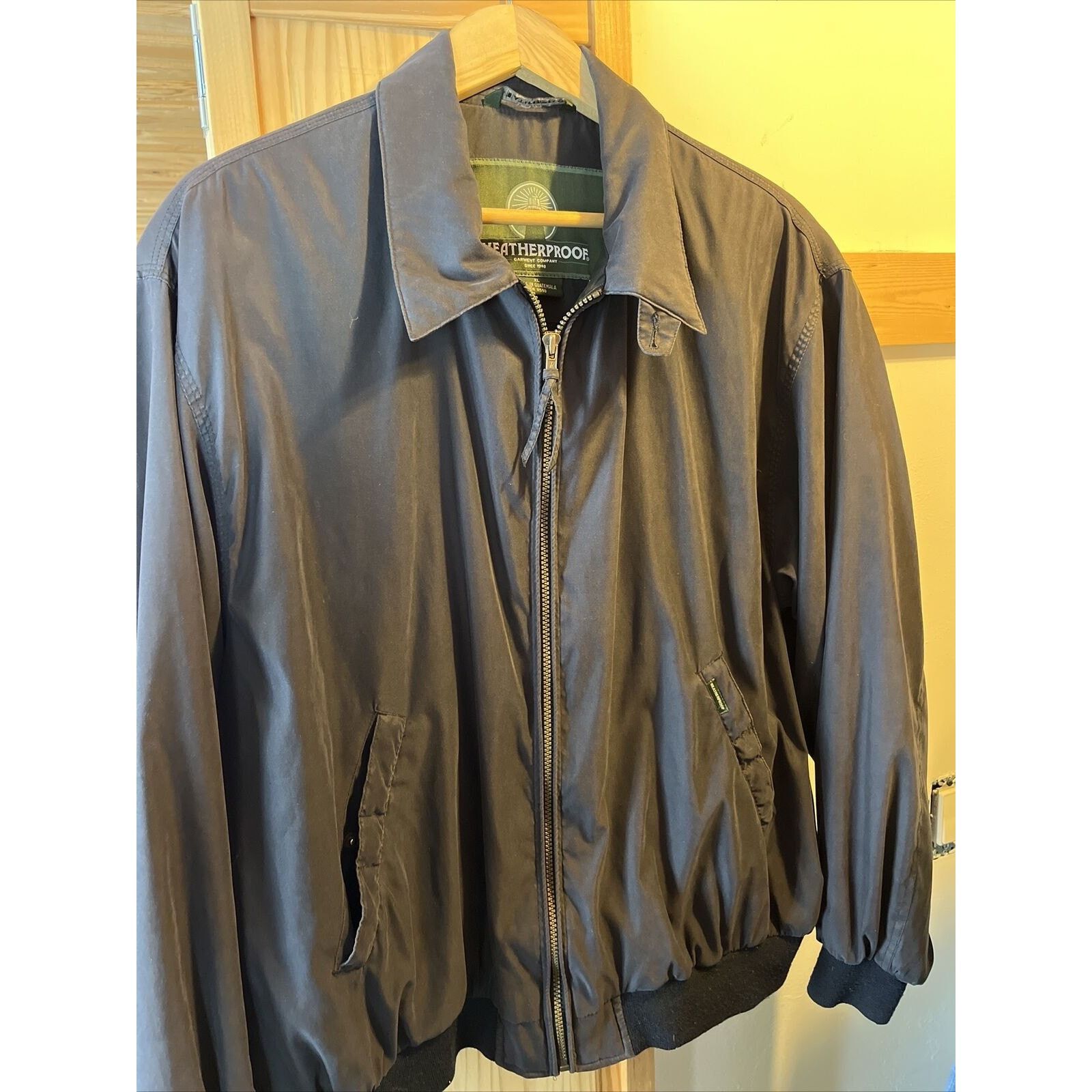 Weatherproof Weatherproof Mens XL Navy Long Sleeve Full Zip Cotton Jacket Size US XL / EU 56 / 4 - 12 Thumbnail
