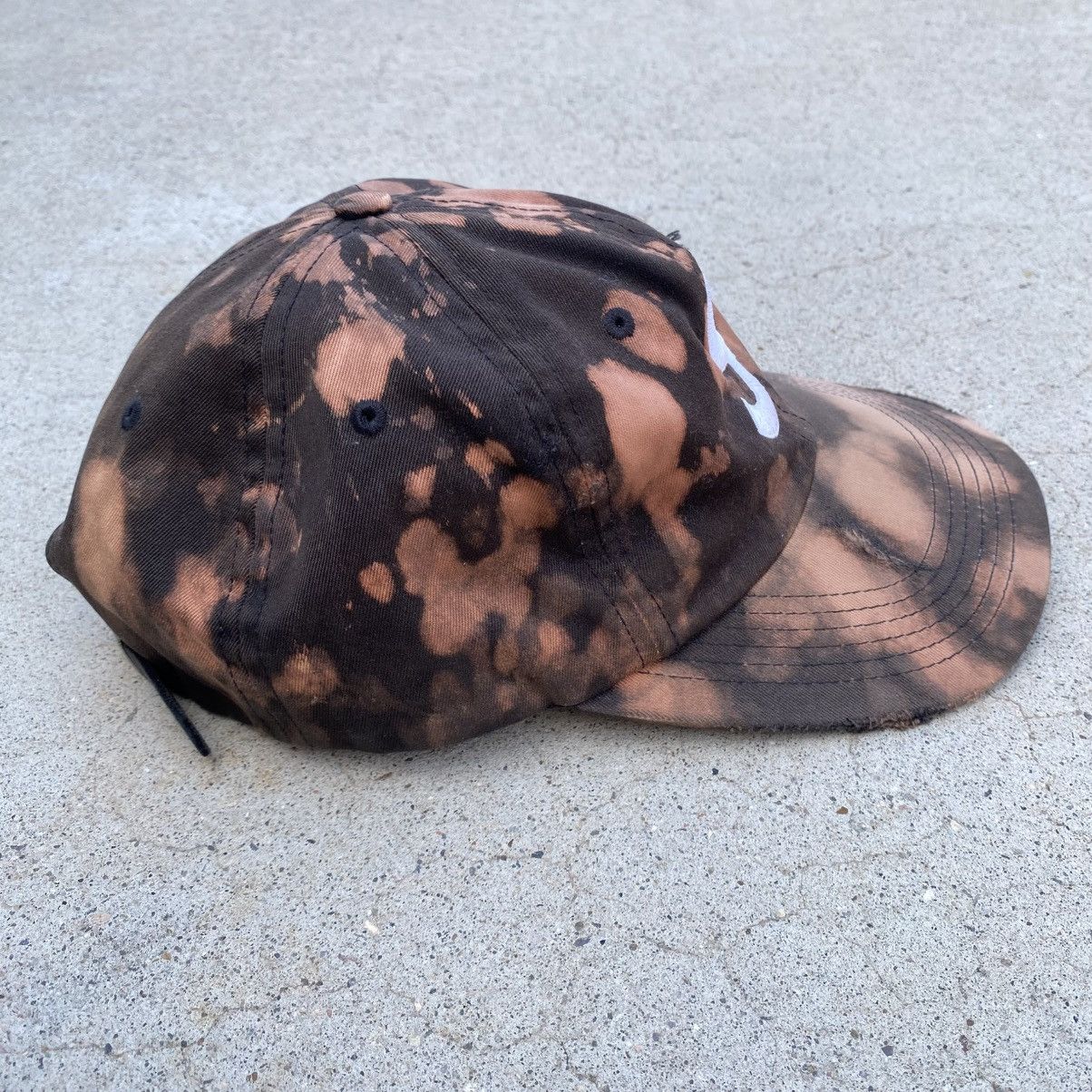 Supreme Supreme S Logo 6-Panel Hat Navy Blue 2014 Bleach Tie Dye Size ONE SIZE - 4 Thumbnail