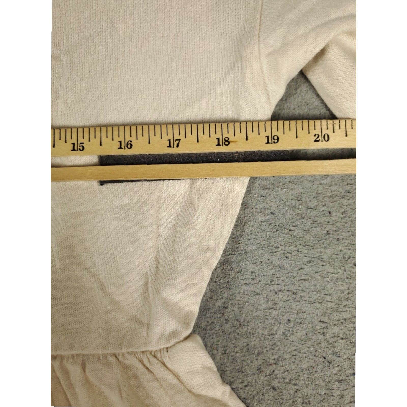 Zara Zara Womens Midi Dress Small Beige Short Sleeve Layered Ruffled Cotton Crew Neck Size 28" / US 6 / IT 42 - 5 Thumbnail