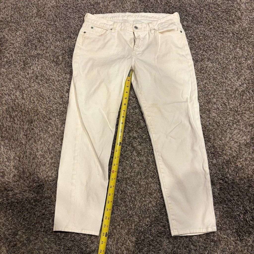 7 For All Mankind Women's 7 for All Mankind Cream Jeans Size 38" / US 16 / IT 52 - 3 Thumbnail