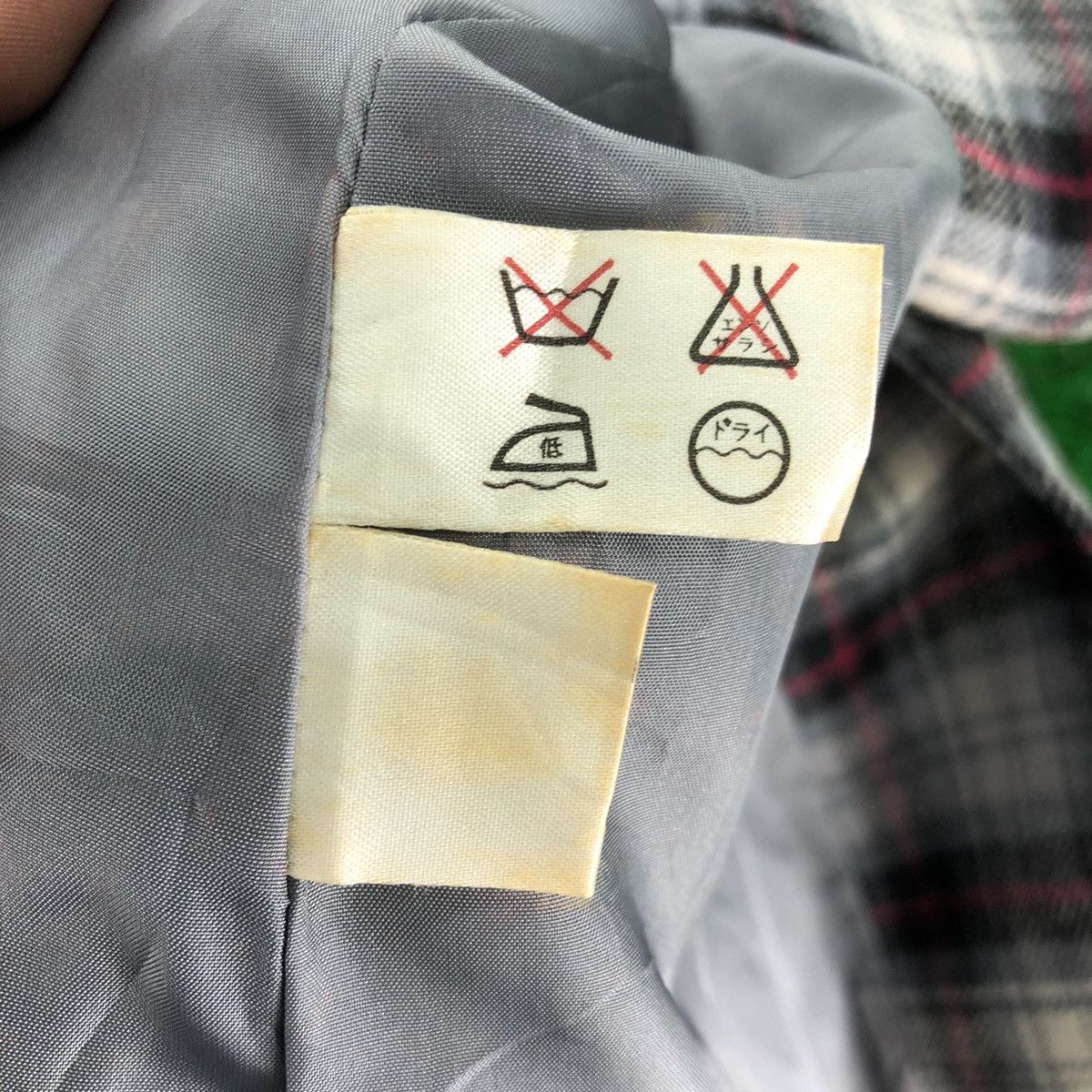 Japanese Brand Vintage 80's Wool Coat Jacket Checkered for Ladies by VIVID Size XS / US 0-2 / IT 36-38 - 15 Thumbnail