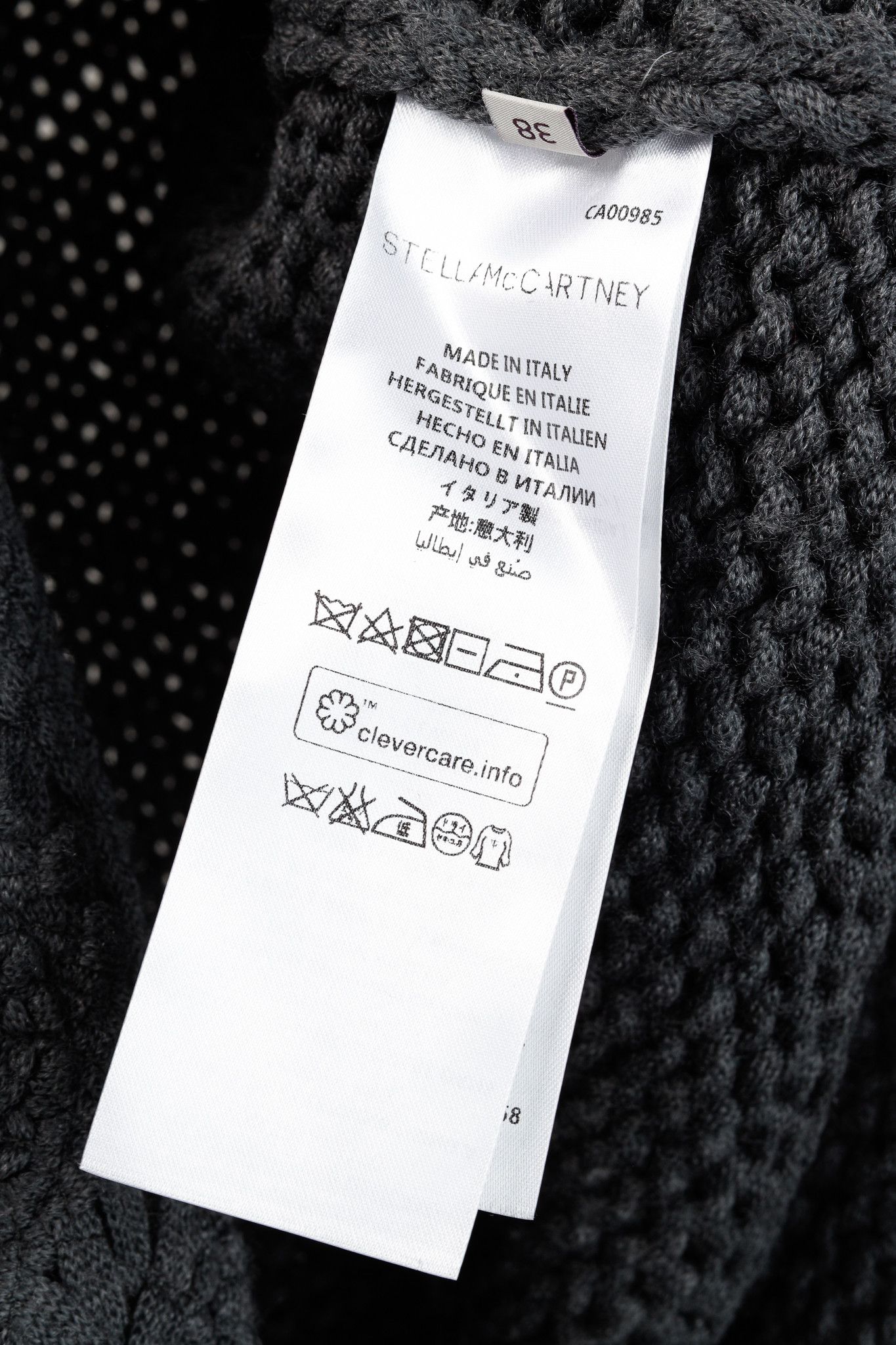 Stella McCartney Stella McCartney Grey Oversized Crochet Trim Knit Sweater Size S / US 4 / IT 40 - 11 Thumbnail