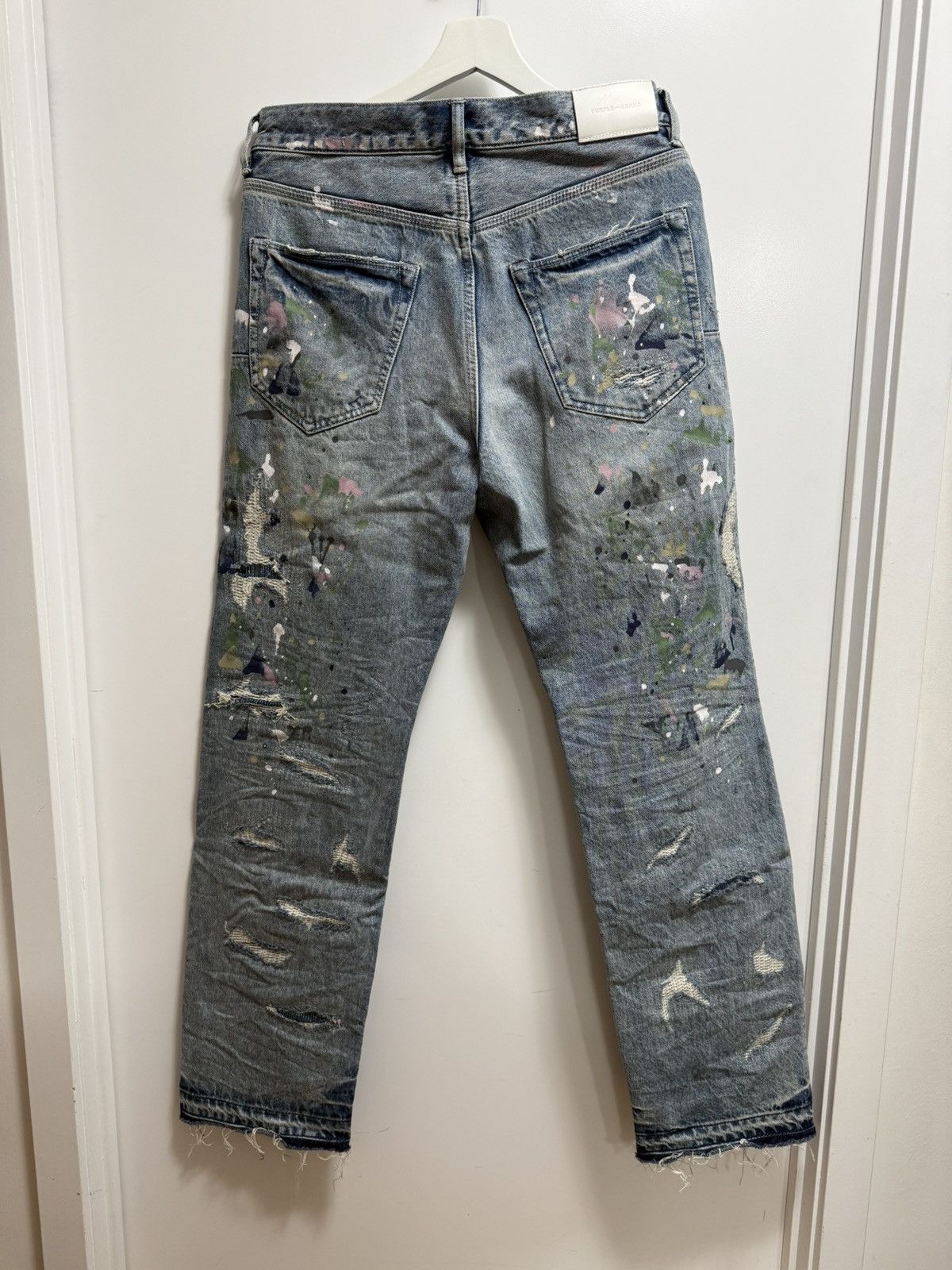 Purple Brand Purple Brand Paint Splatter Jeans Size US 31 - 7 Thumbnail