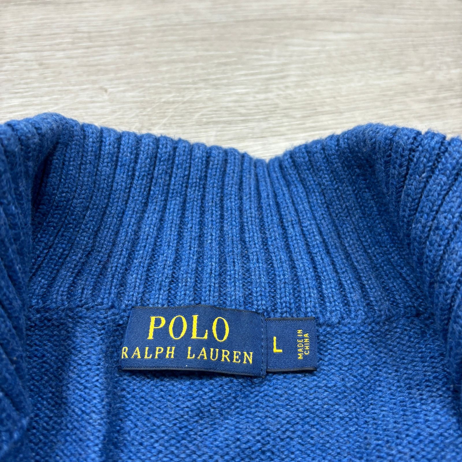 Polo Ralph Lauren Polo Ralph Lauren Cotton Knit 1/4 Zip Sweater Men's Large Size US L / EU 52-54 / 3 - 4 Thumbnail