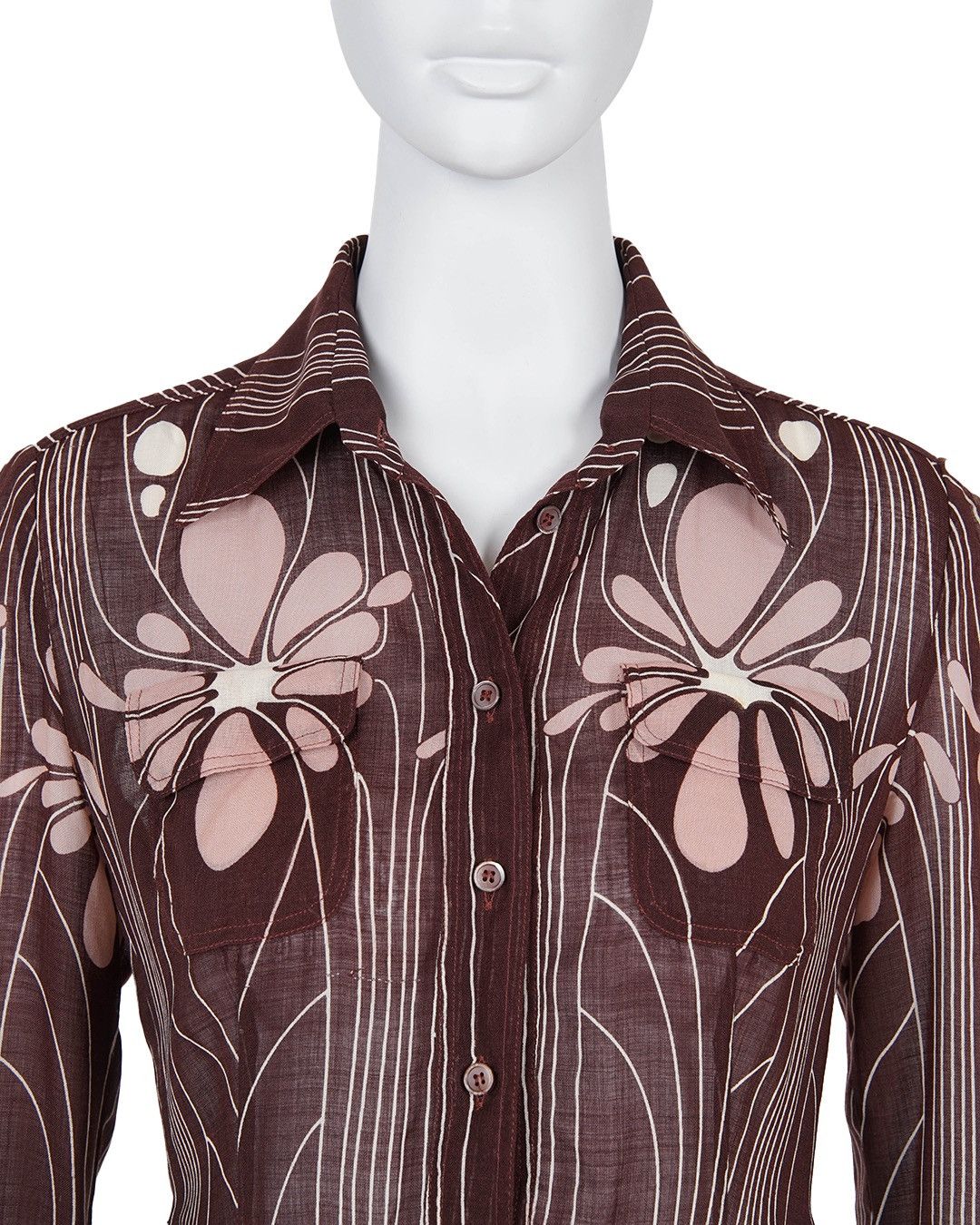 Miu Miu Miu Miu F/W2001 Art Nouveau Pattern Dress Size M / US 6-8 / IT 42-44 - 5 Thumbnail